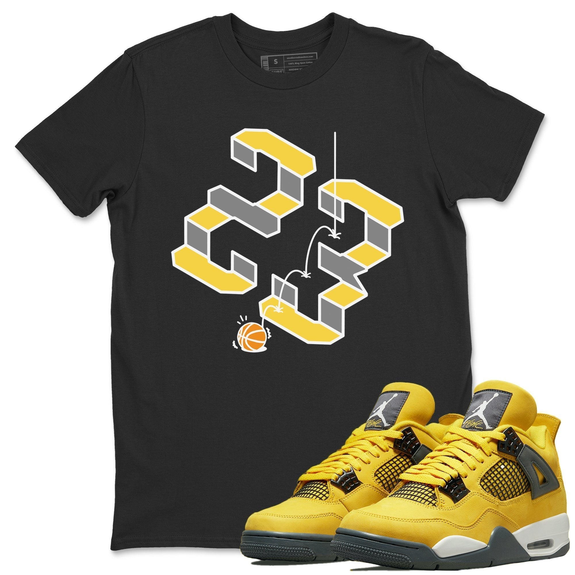 Steps Unisex Tops - Air Jordan 4 Lightning