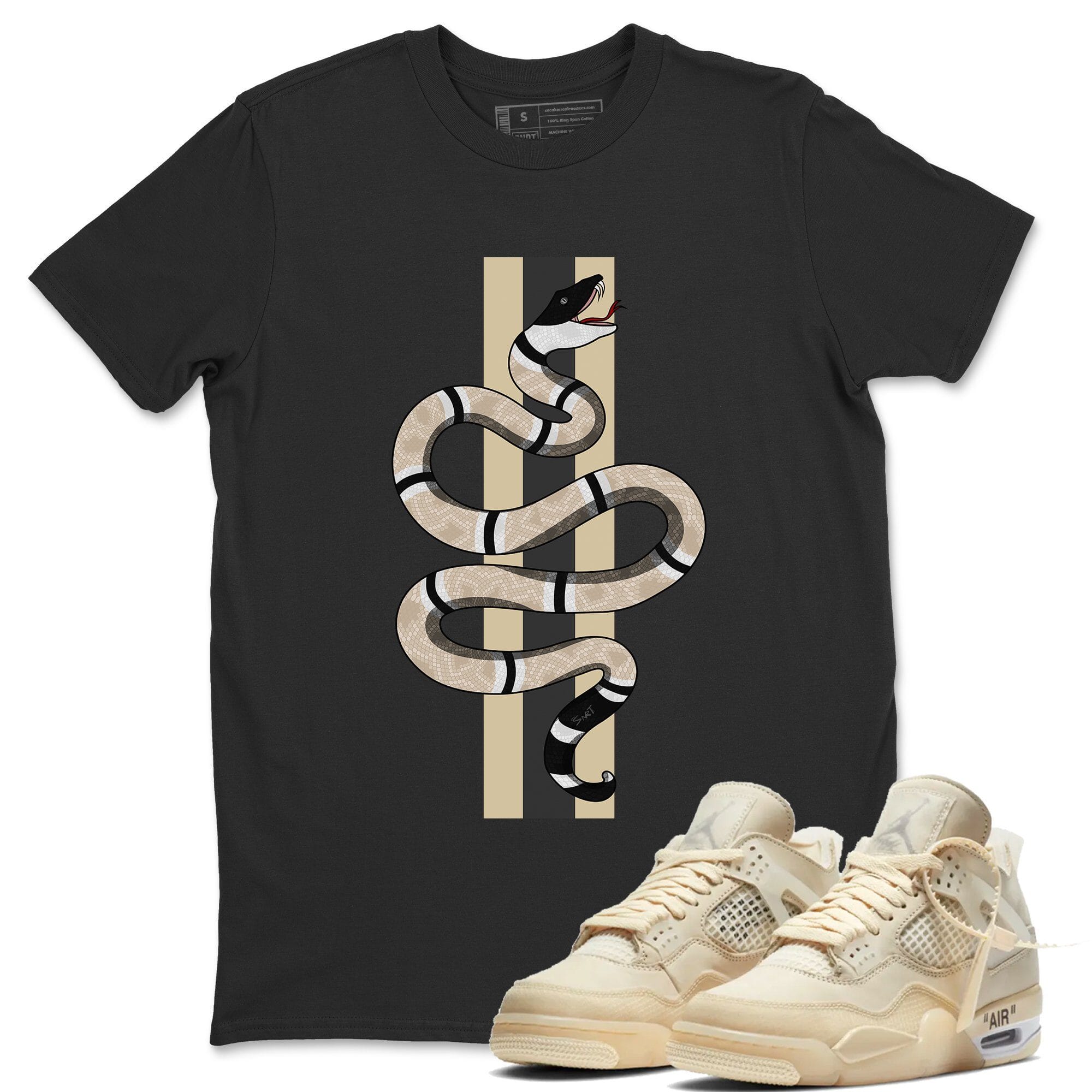 Snake Unisex Tops - Air Jordan 4 OFF-WHITE Sail