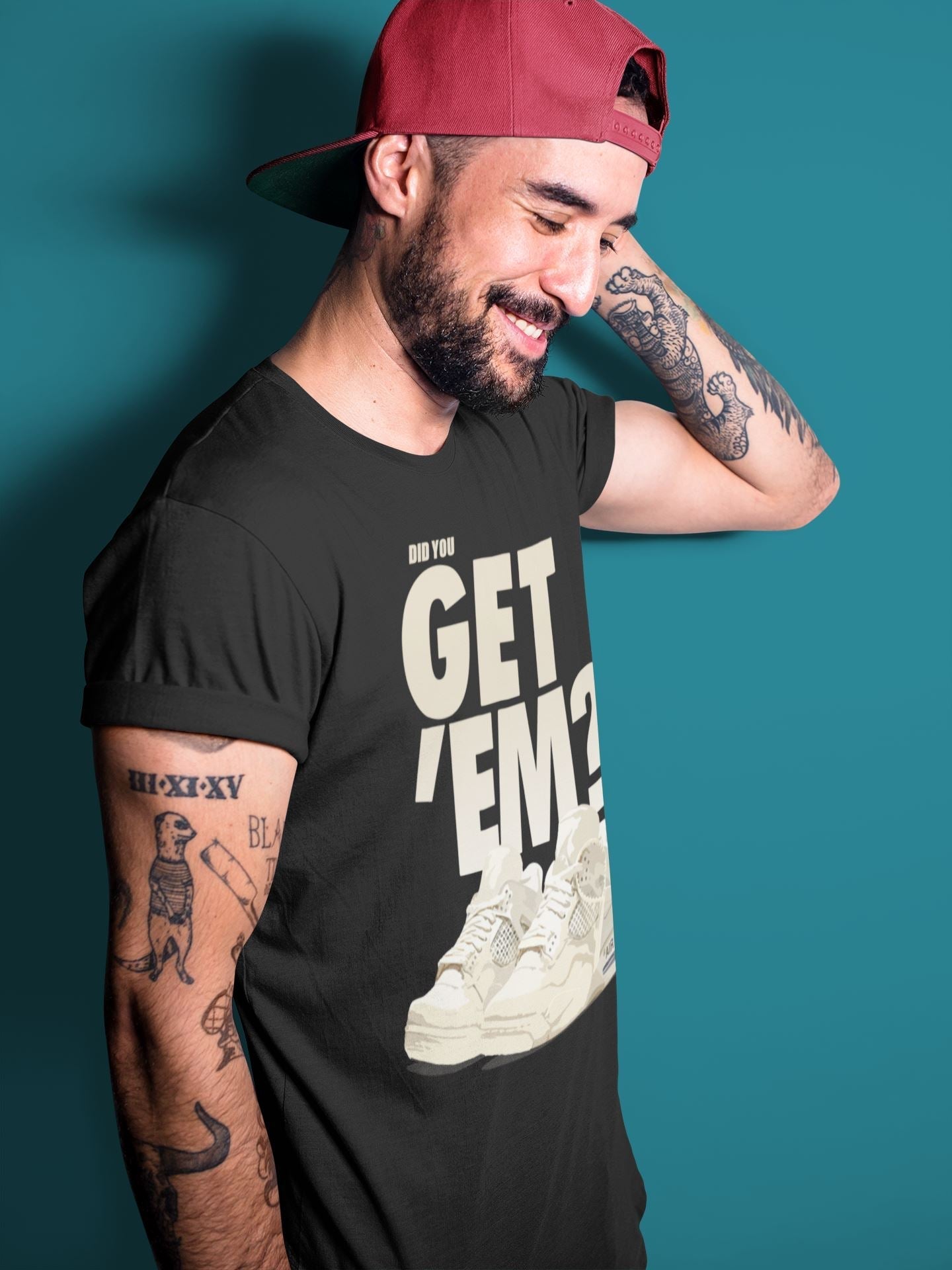 Did You Get 'Em Unisex Tops - Air Jordan 4 OFF-WHITE Sail