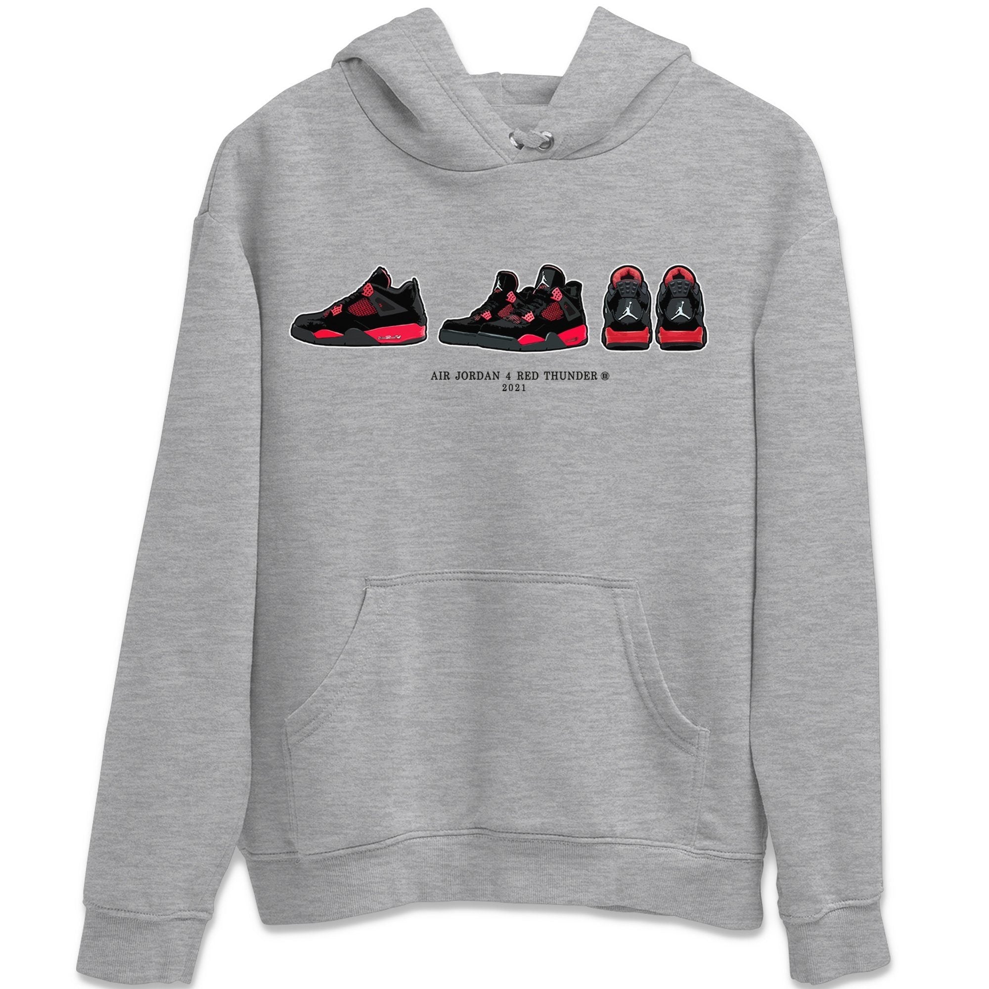 snkmatch Prelude Unisex Tops - Air Jordan 4 Red Thunder