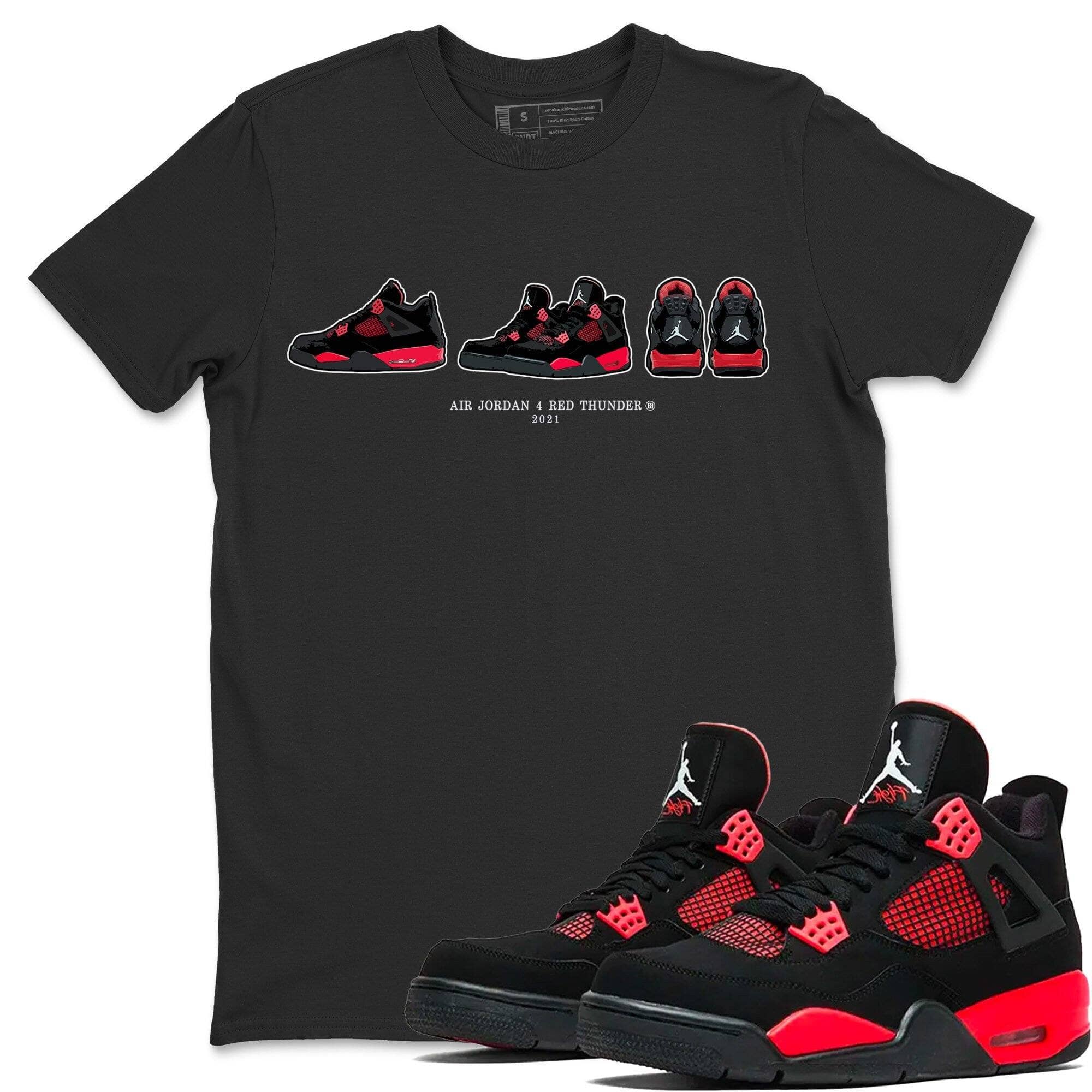 snkmatch Prelude Unisex Tops - Air Jordan 4 Red Thunder
