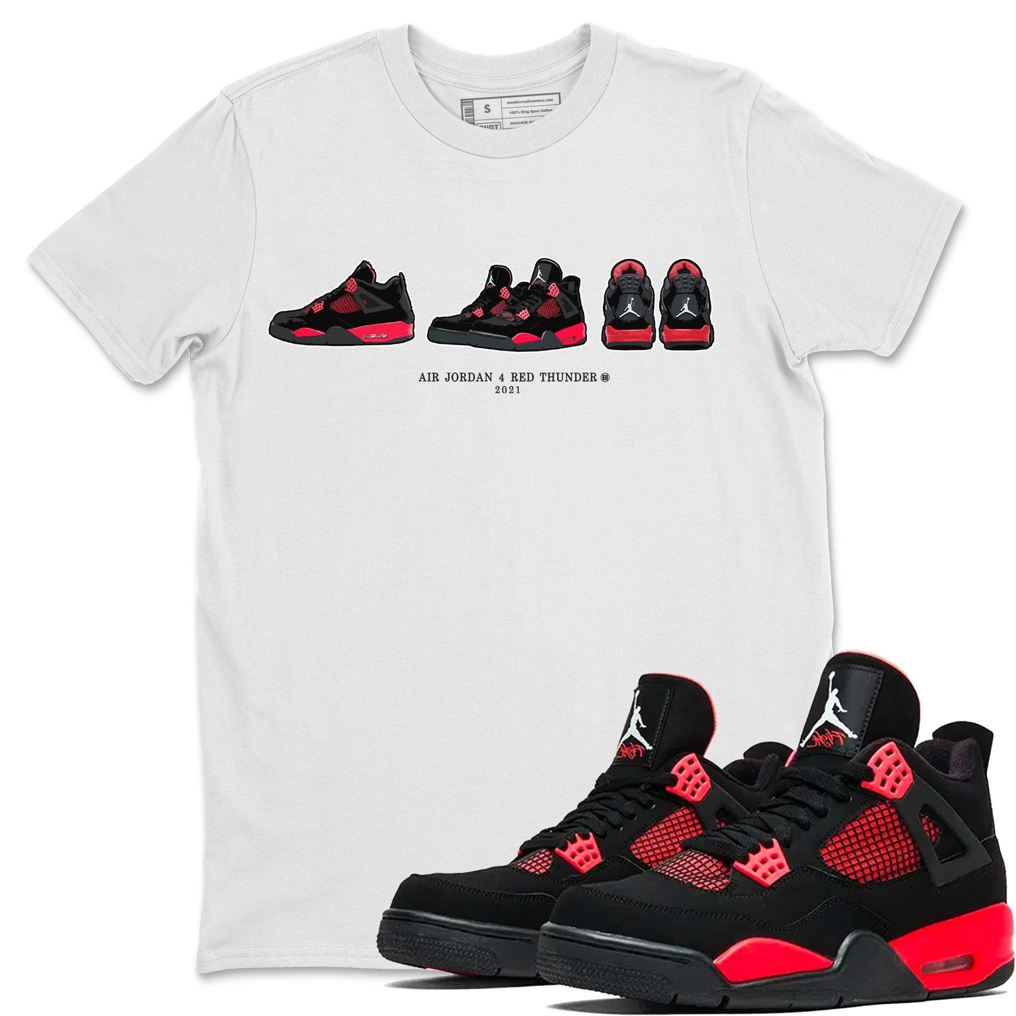 snkmatch Prelude Unisex Tops - Air Jordan 4 Red Thunder