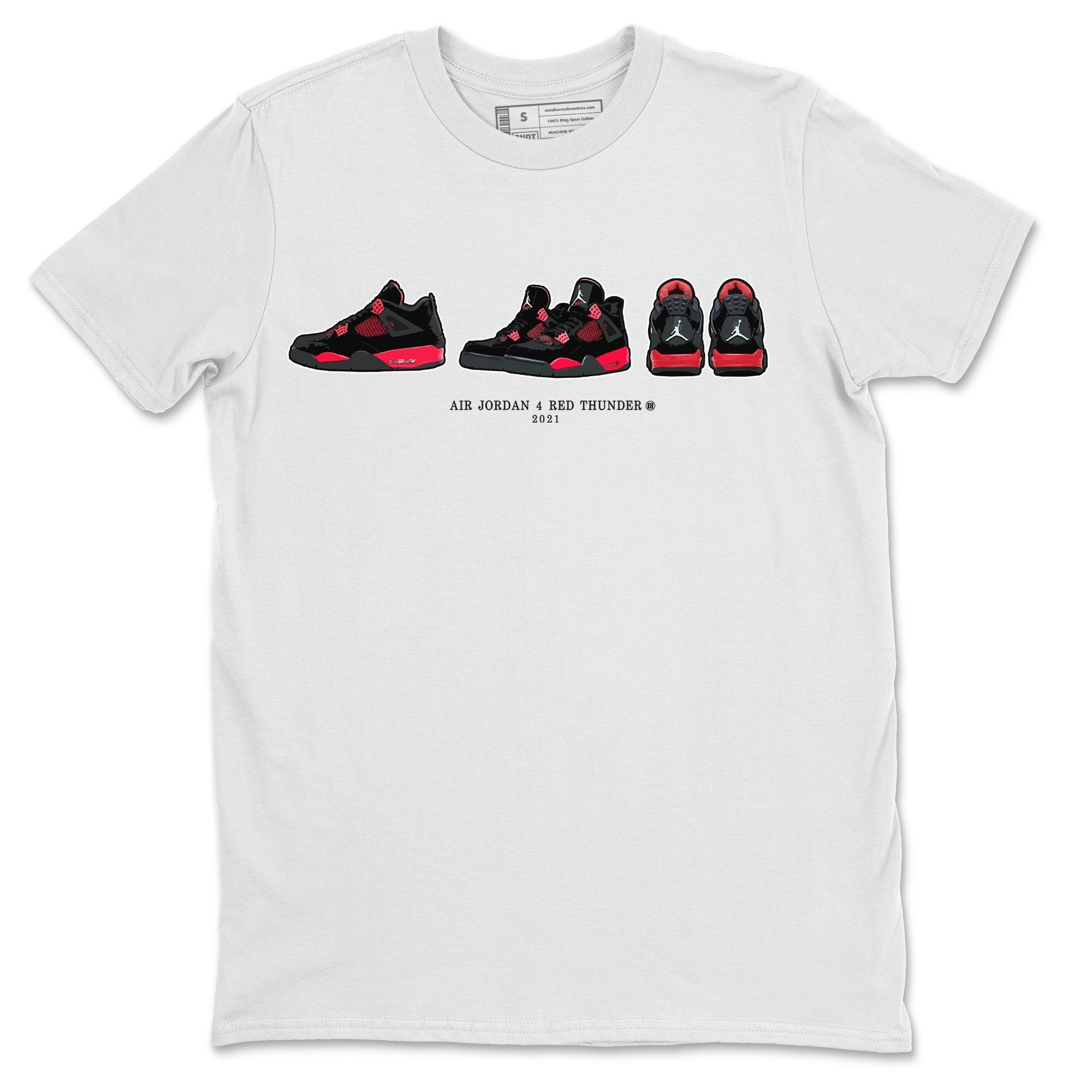 snkmatch Prelude Unisex Tops - Air Jordan 4 Red Thunder