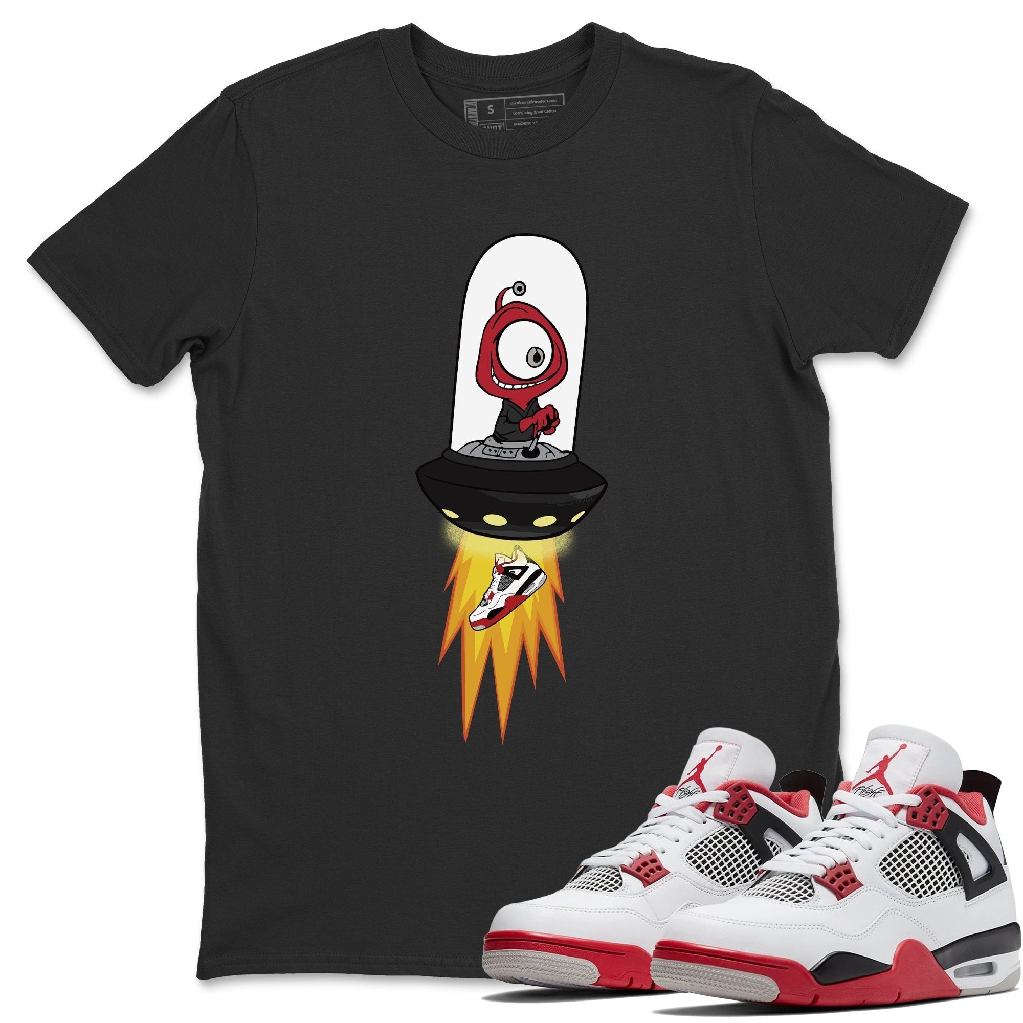 Alien Unisex Tops - Air Jordan 4 Fire Red