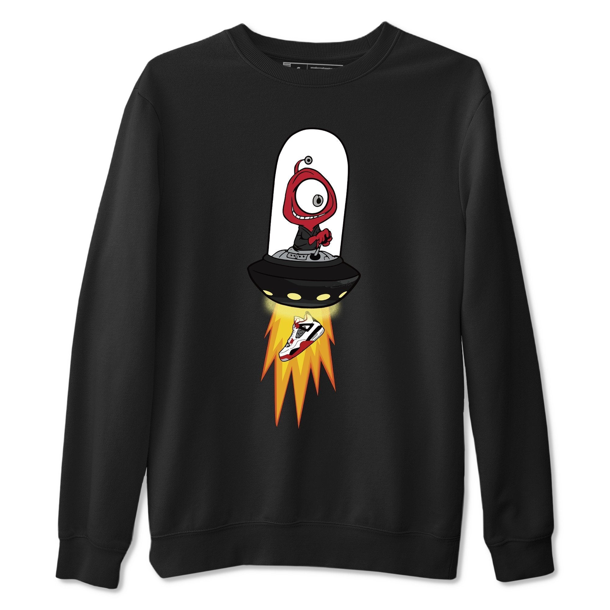 Alien Unisex Tops - Air Jordan 4 Fire Red