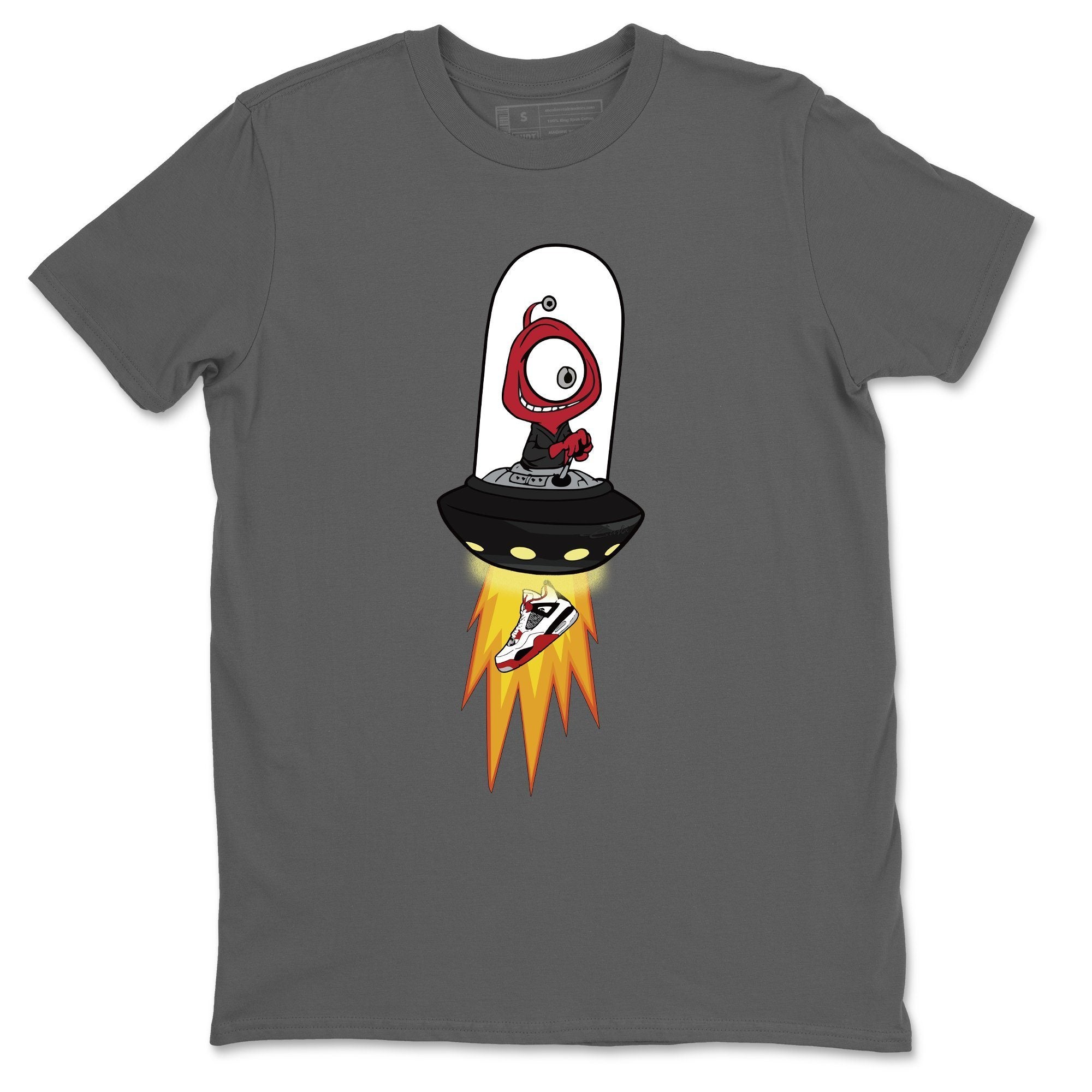 Alien Unisex Tops - Air Jordan 4 Fire Red