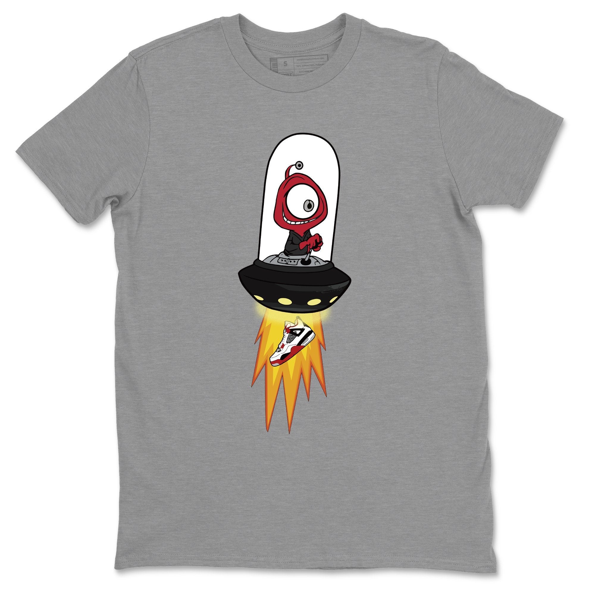 Alien Unisex Tops - Air Jordan 4 Fire Red