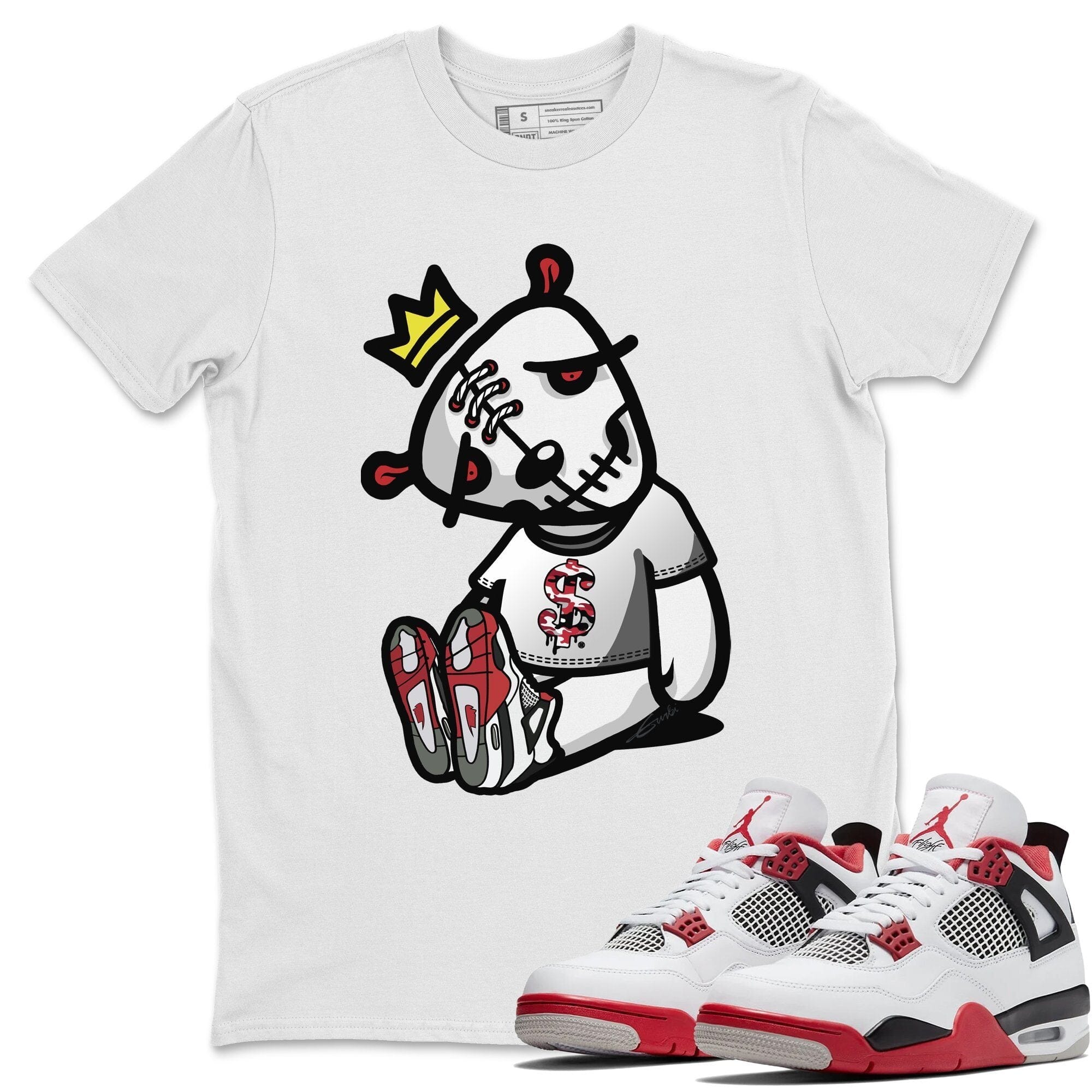 Dead Dolls Unisex Tops - Air Jordan 4 Fire Red