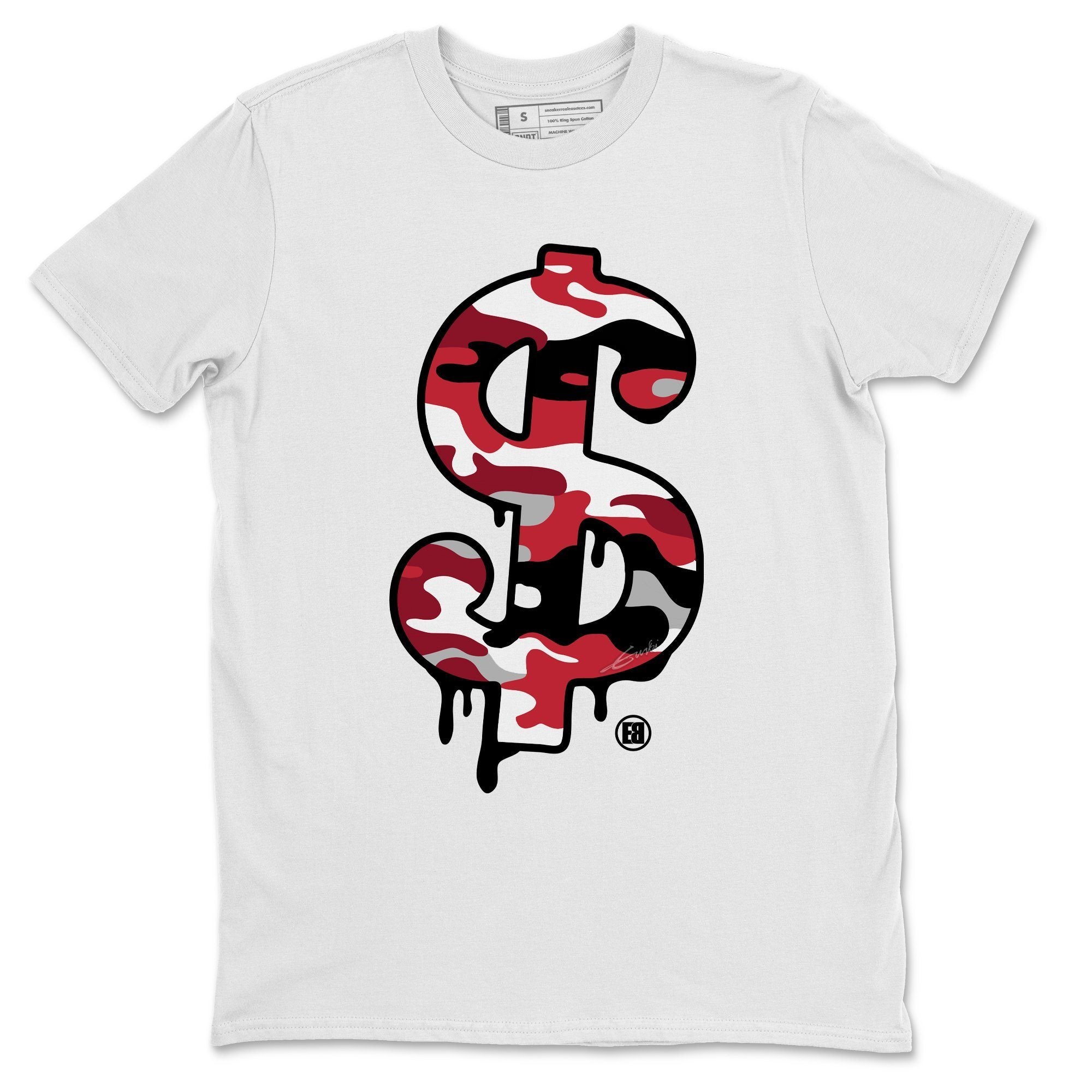 Dollar Camo Unisex Tops - Air Jordan 4 Fire Red
