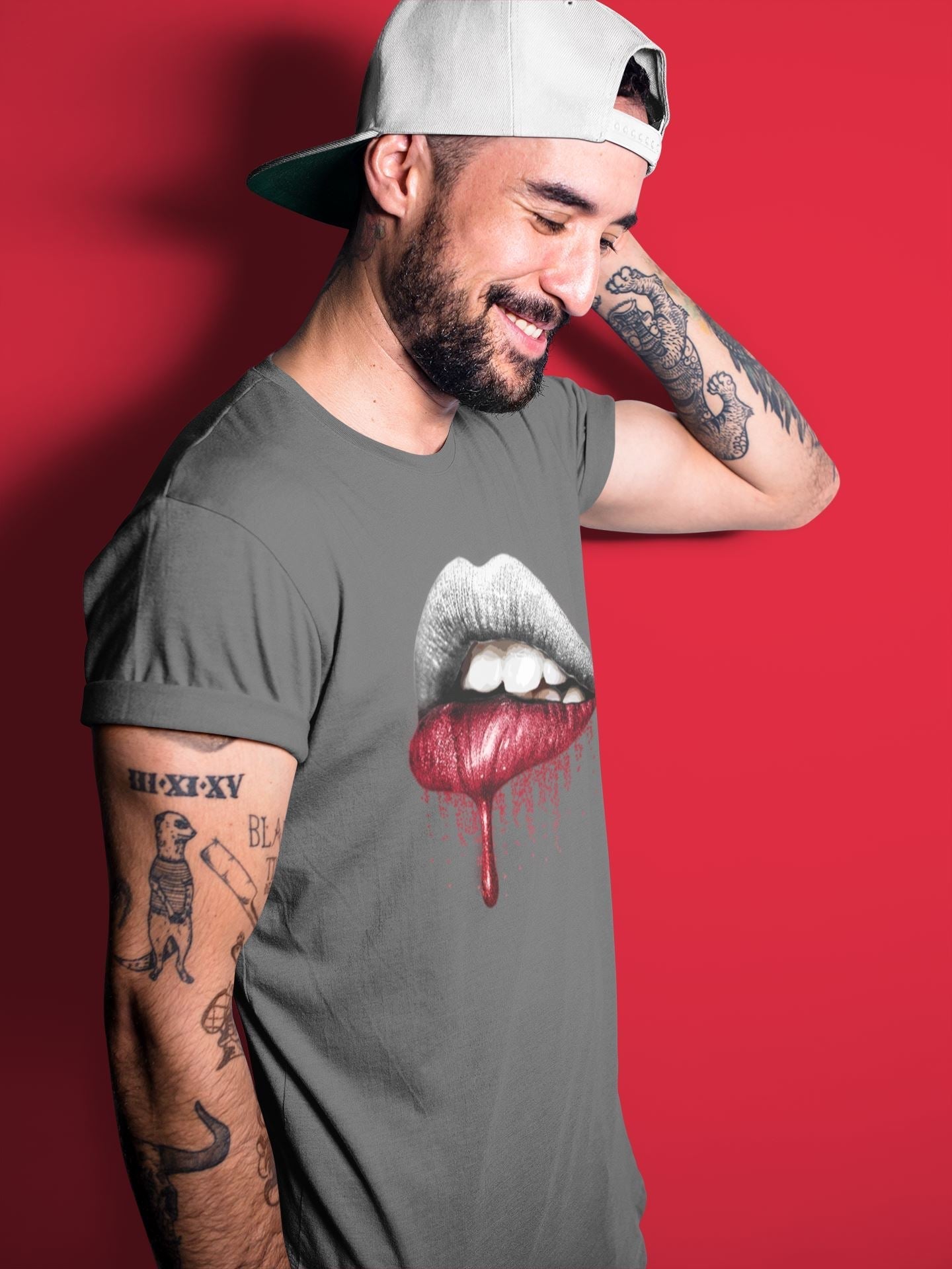 Dripping Lips Unisex Tops - Air Jordan 4 Fire Red