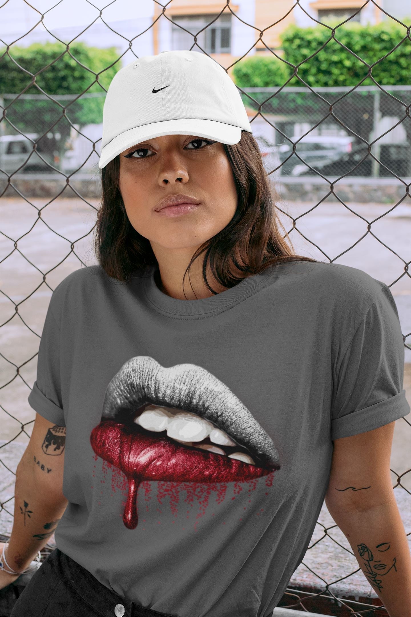 Dripping Lips Unisex Tops - Air Jordan 4 Fire Red