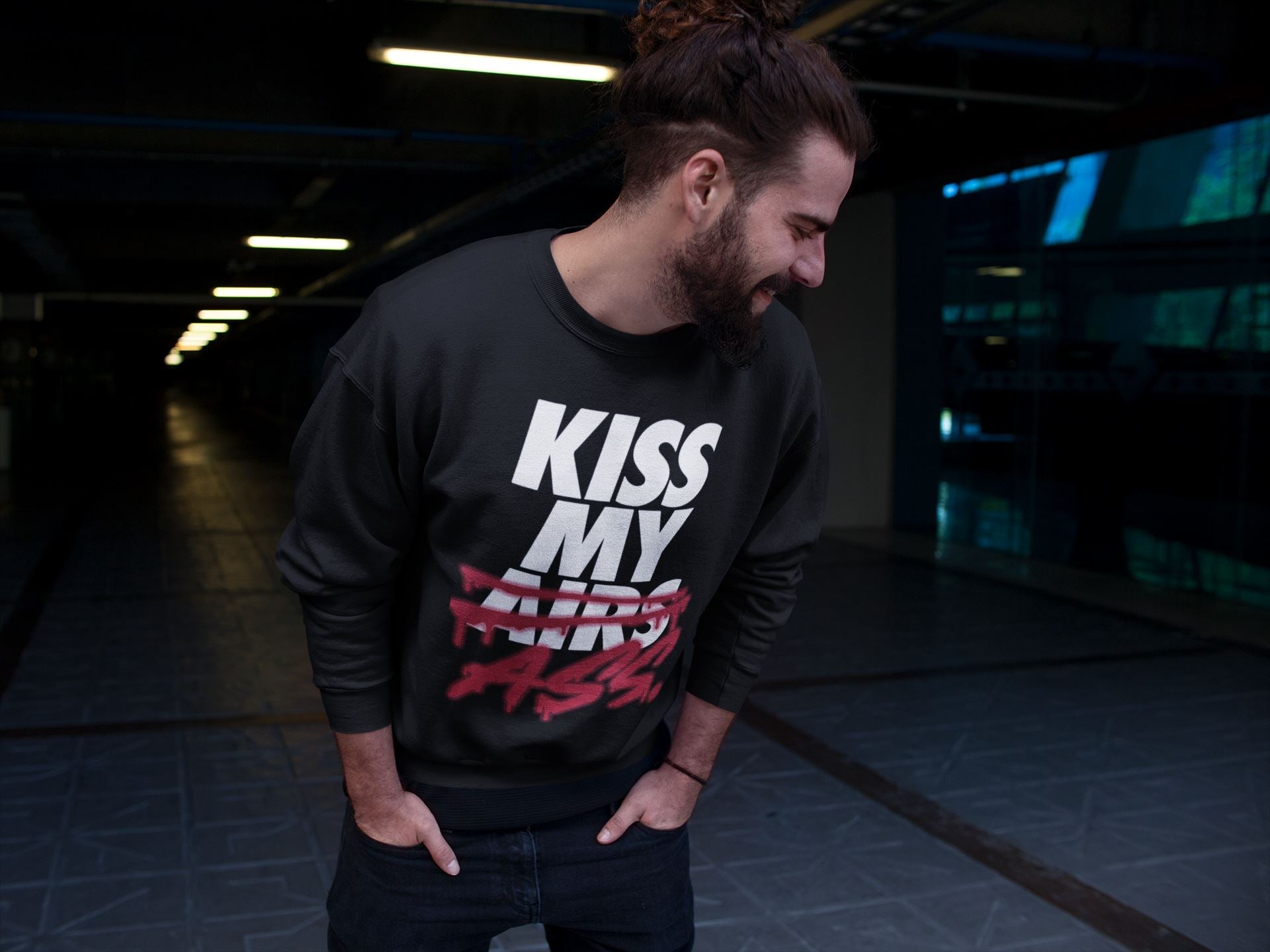 Kiss My Ass Unisex Tops - Air Jordan 4 Fire Red