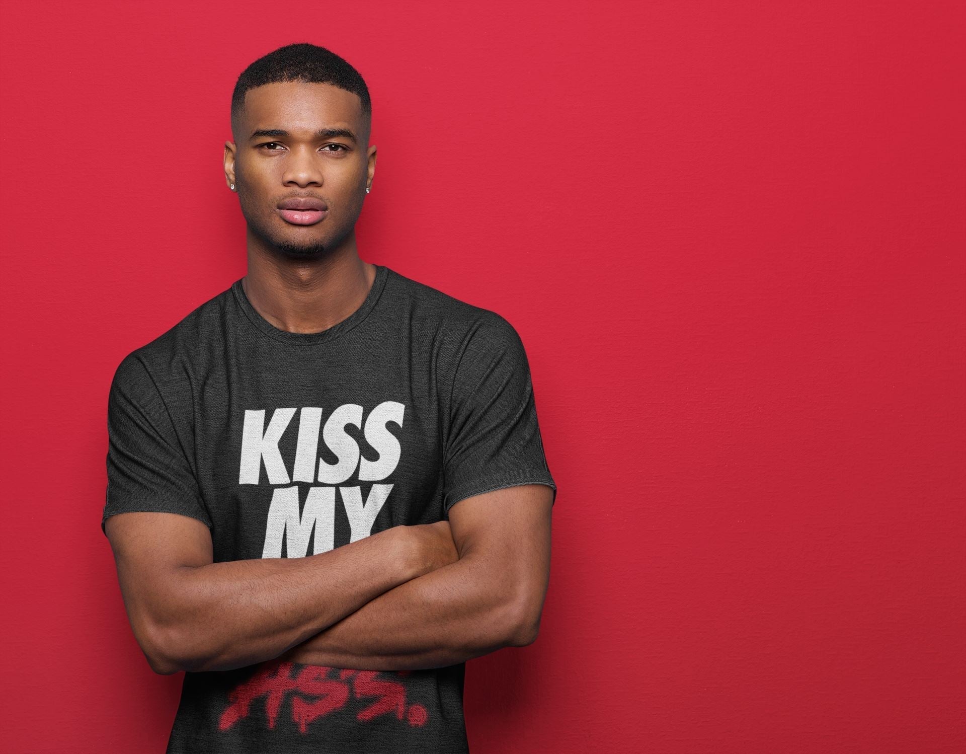 Kiss My Ass Unisex Tops - Air Jordan 4 Fire Red