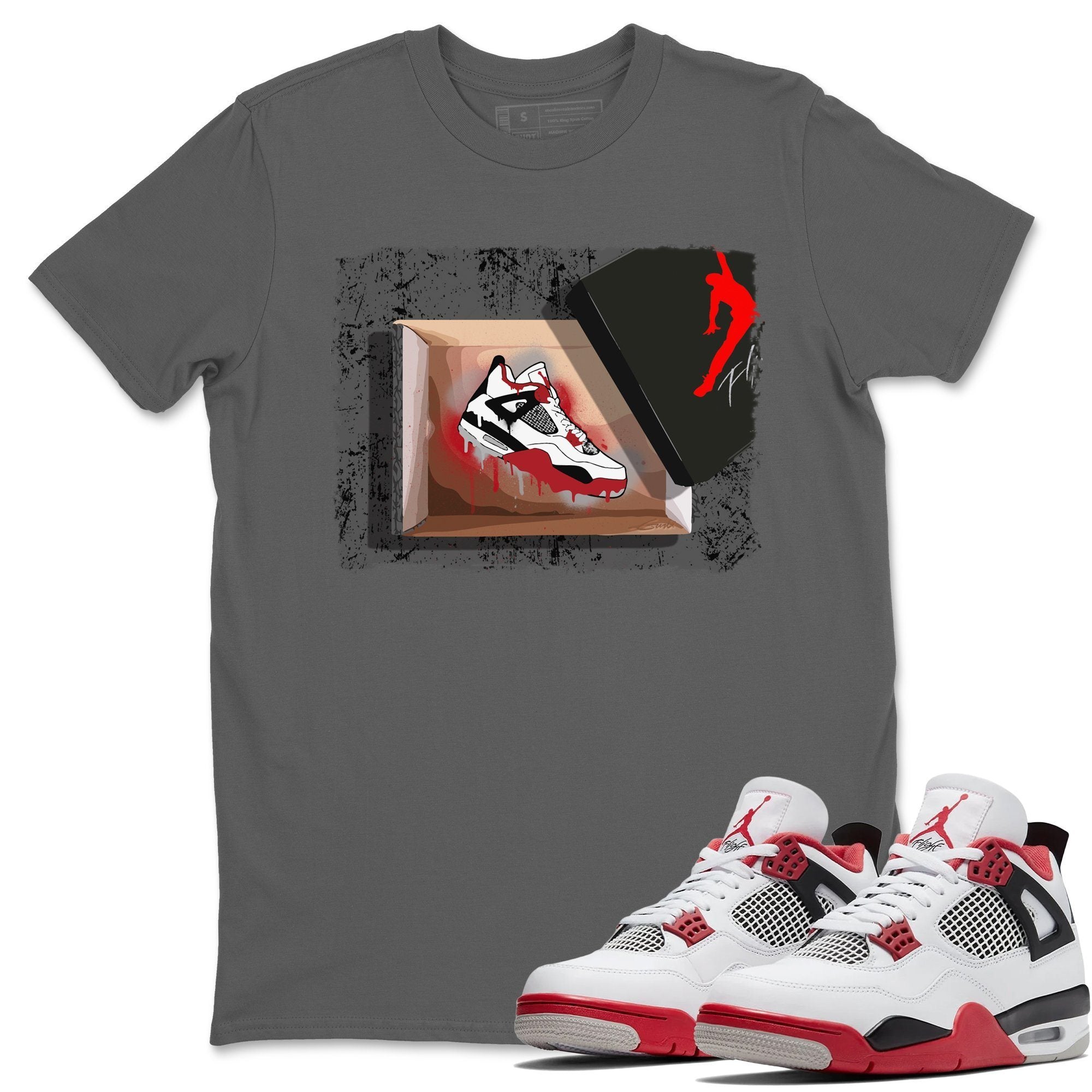 New Kicks Unisex Tops - Air Jordan 4 Fire Red