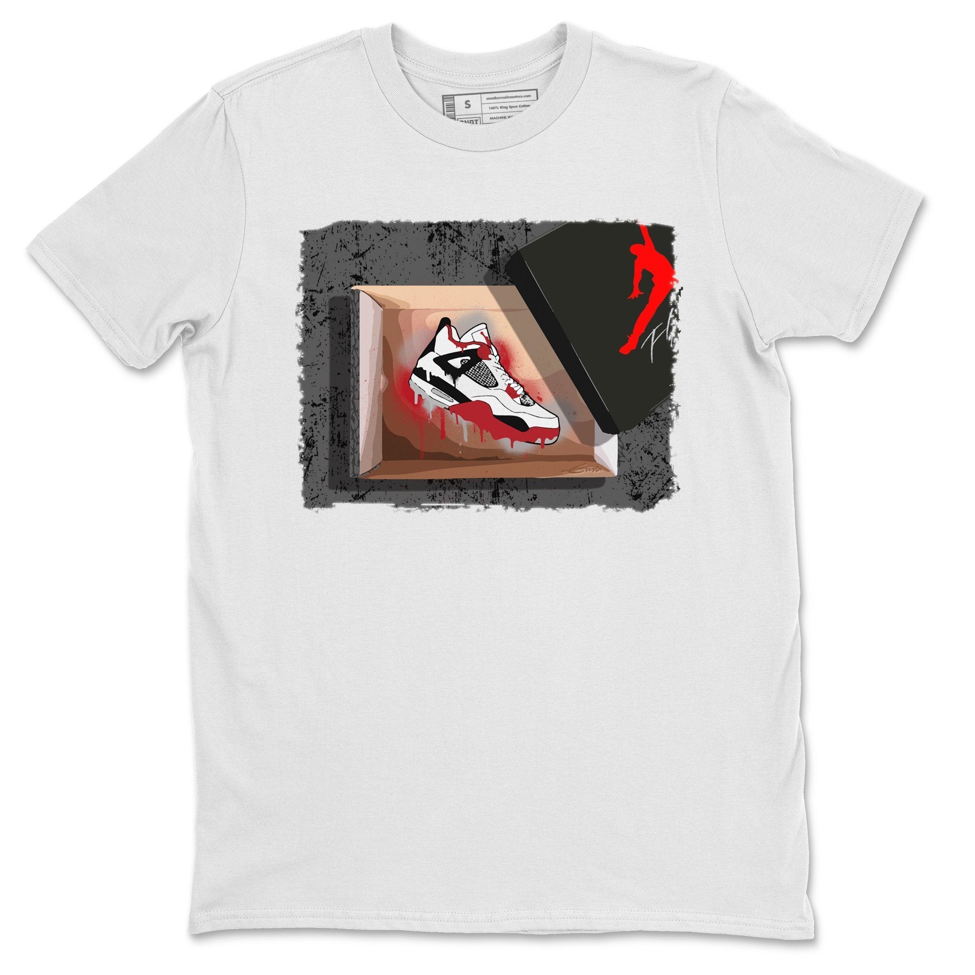 New Kicks Unisex Tops - Air Jordan 4 Fire Red
