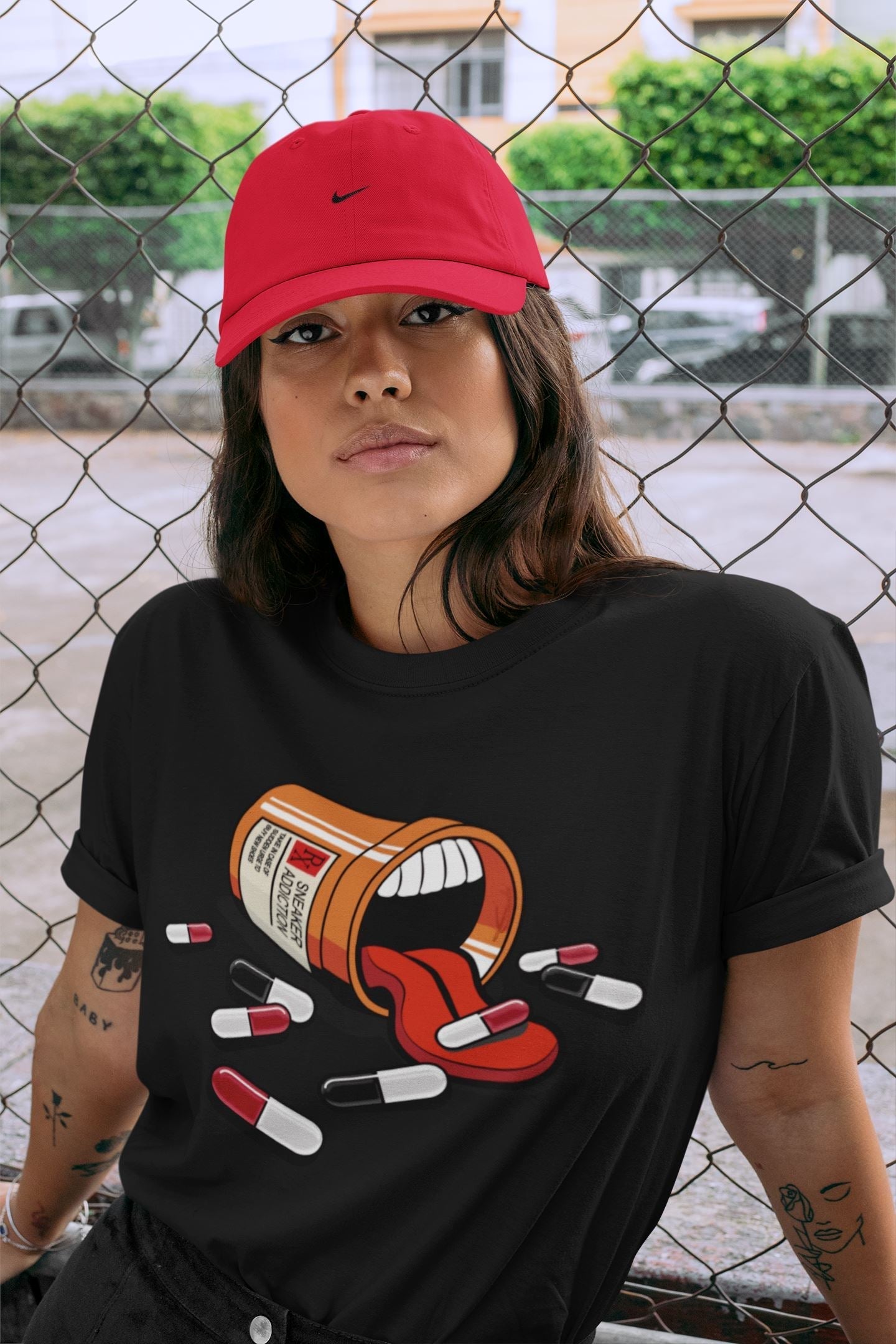 snkmatch Addiction Unisex Tops - Air Jordan 4 Fire Red
