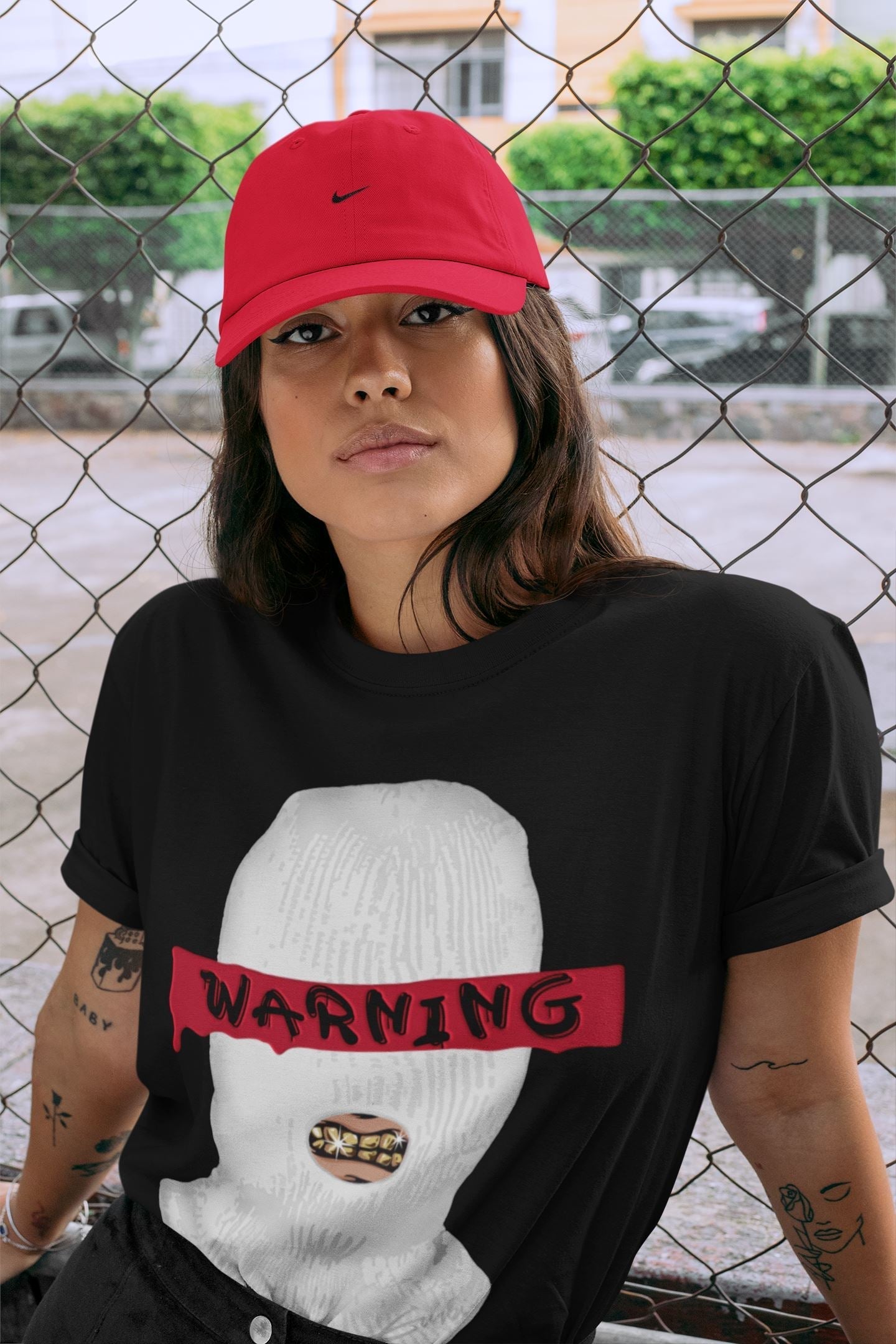 Warning Unisex Tops - Air Jordan 4 Fire Red