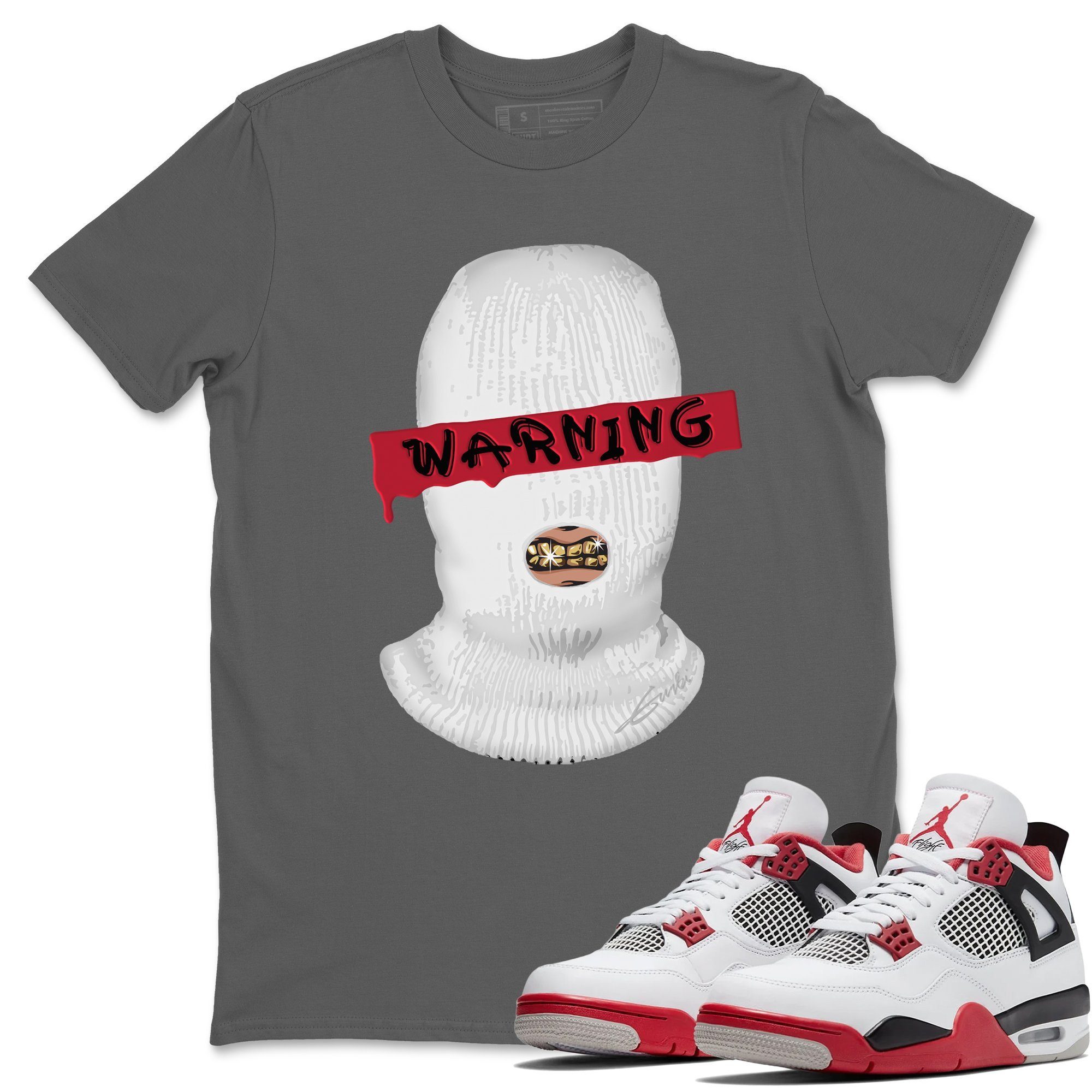 Warning Unisex Tops - Air Jordan 4 Fire Red