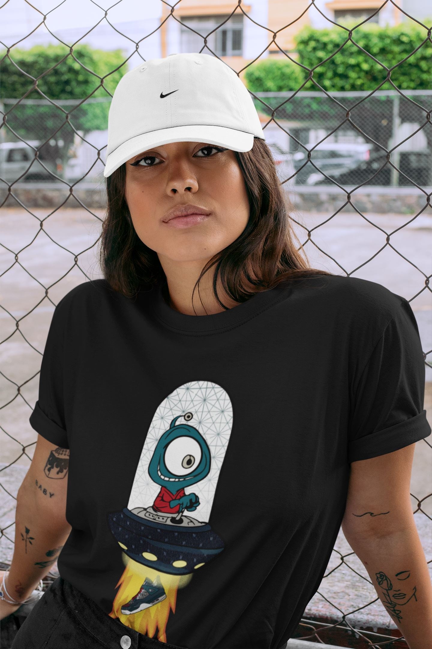 Alien Unisex Tops - Air Jordan 4 Deep Ocean