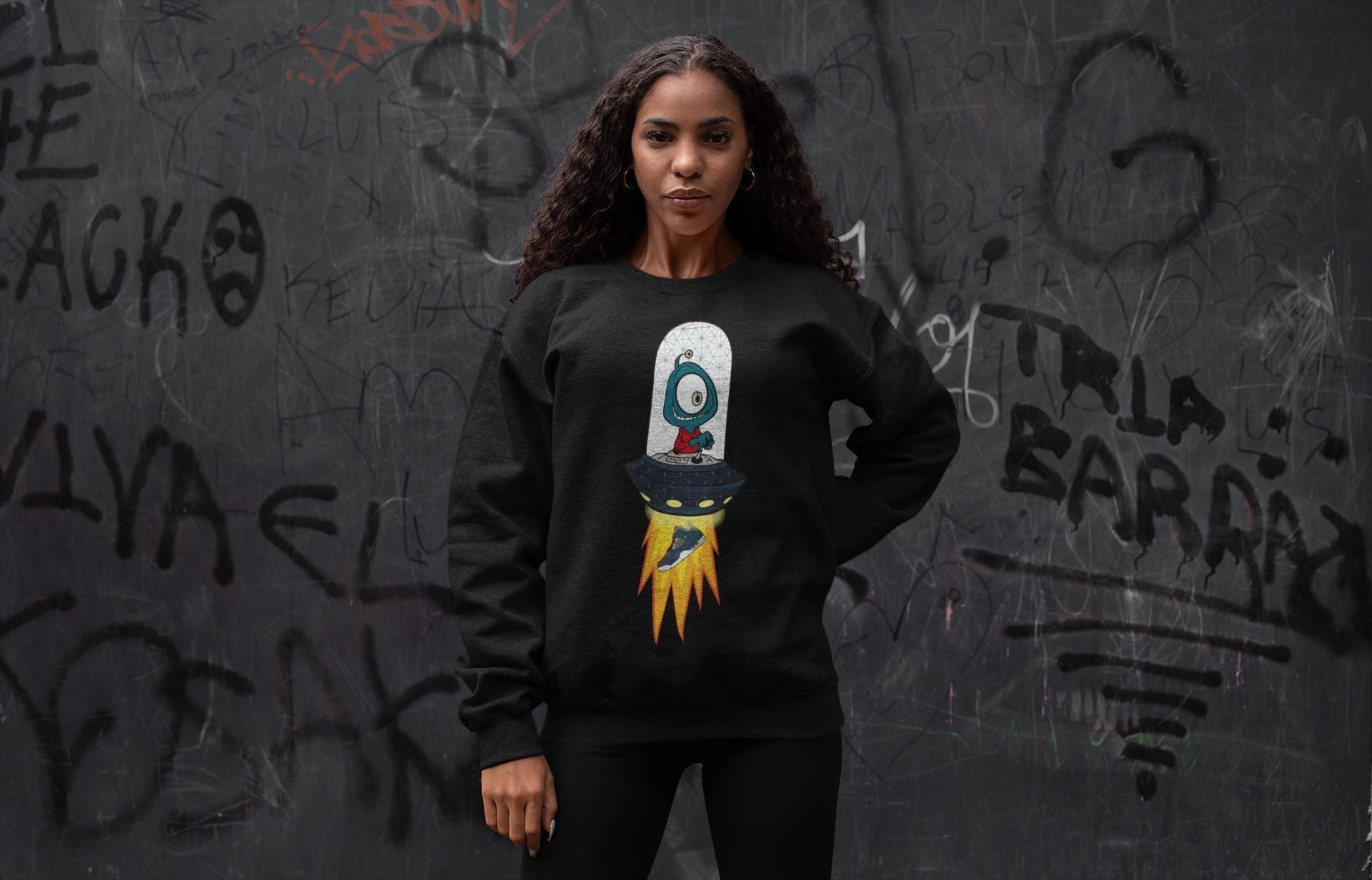 Alien Unisex Tops - Air Jordan 4 Deep Ocean