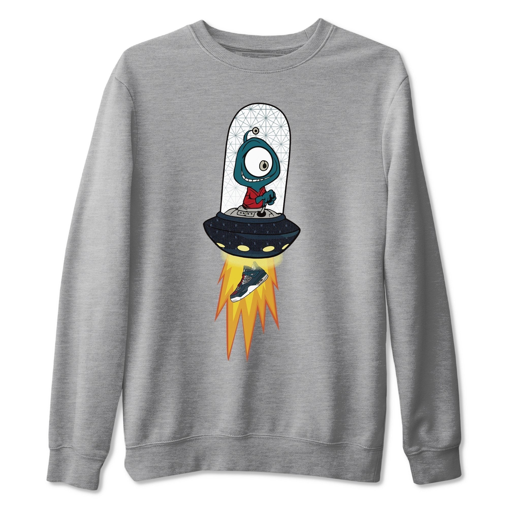Alien Unisex Tops - Air Jordan 4 Deep Ocean