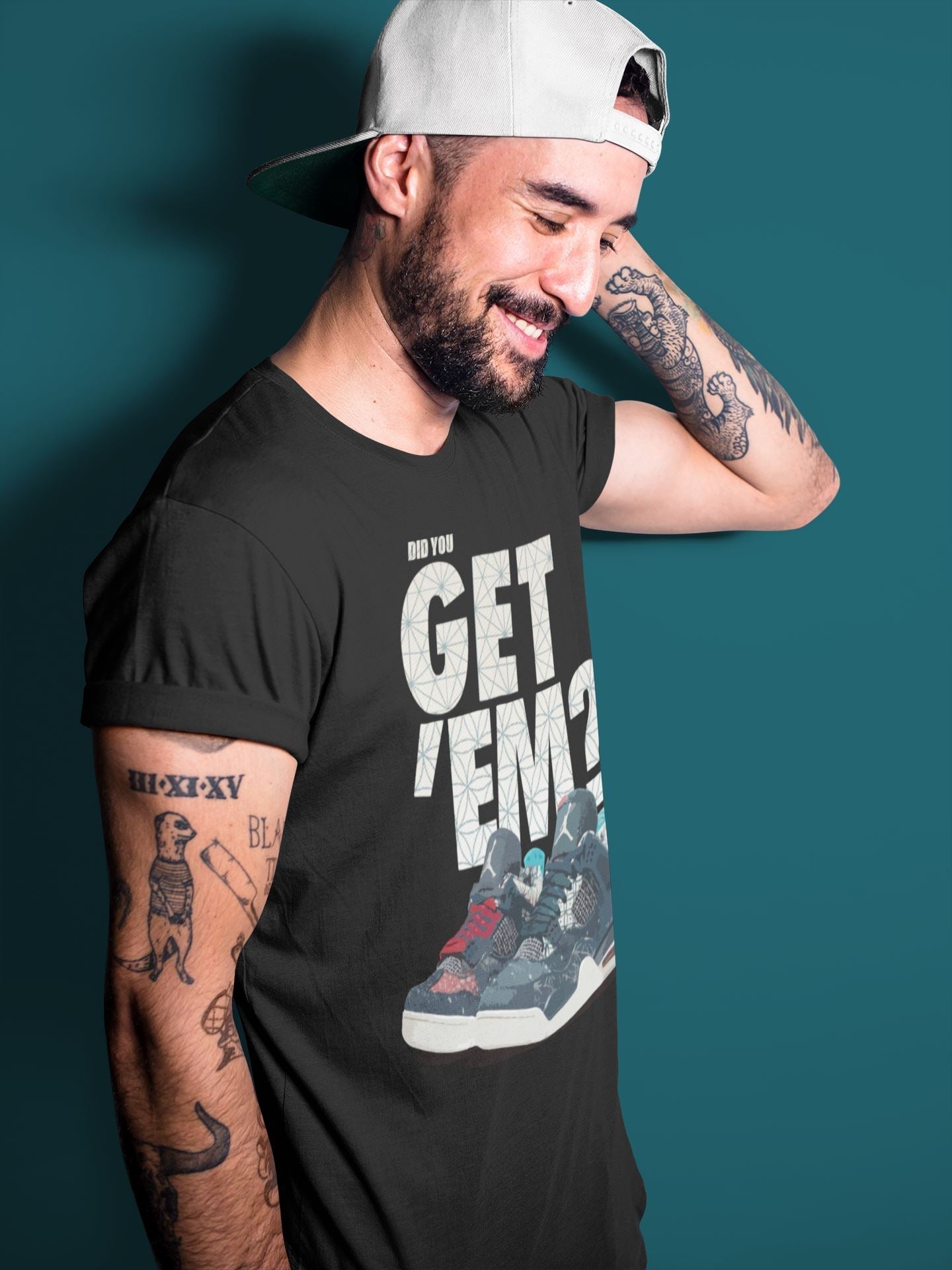 Did You Get 'Em Unisex Tops - Air Jordan 4 Deep Ocean