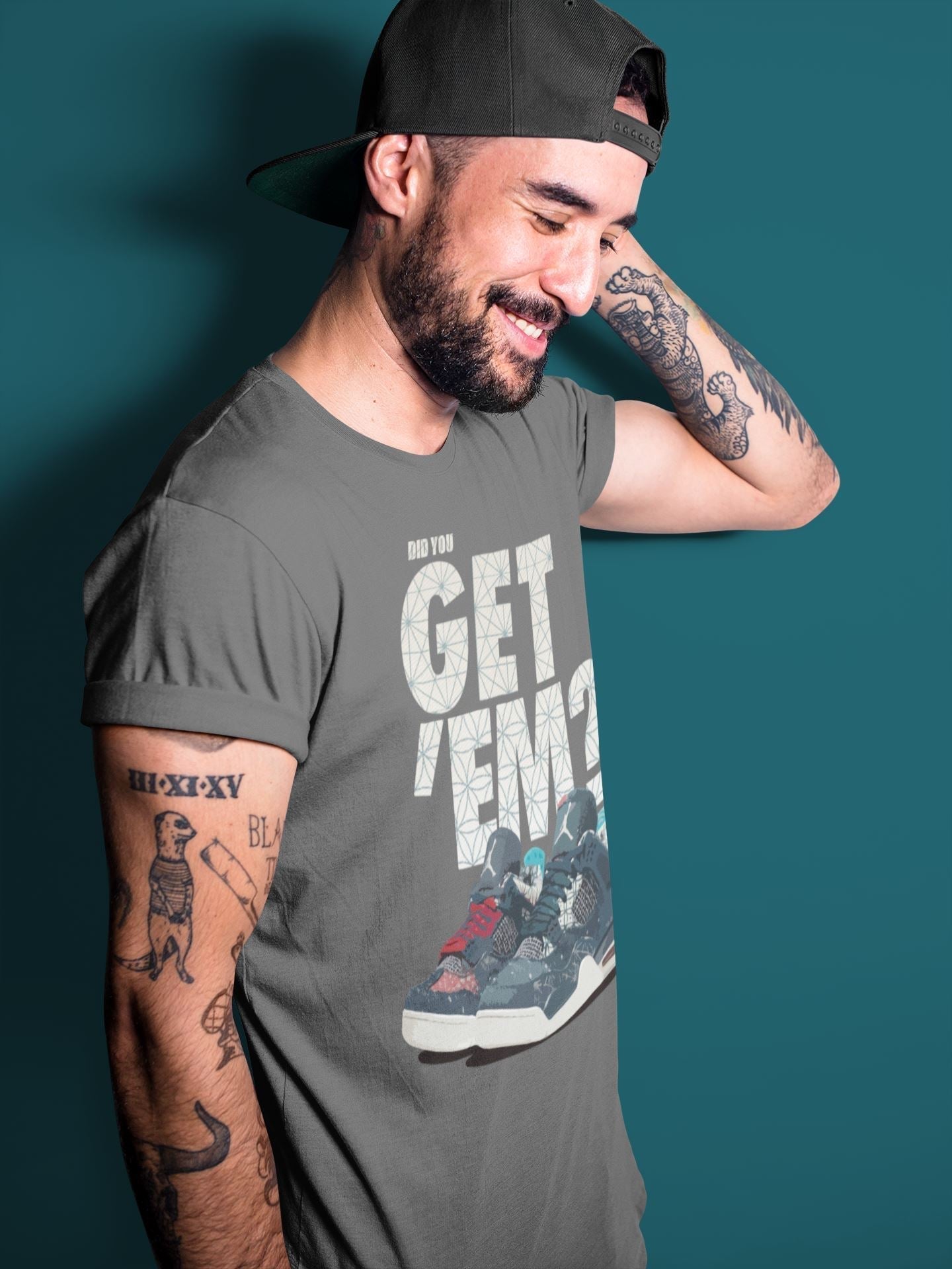 Did You Get 'Em Unisex Tops - Air Jordan 4 Deep Ocean