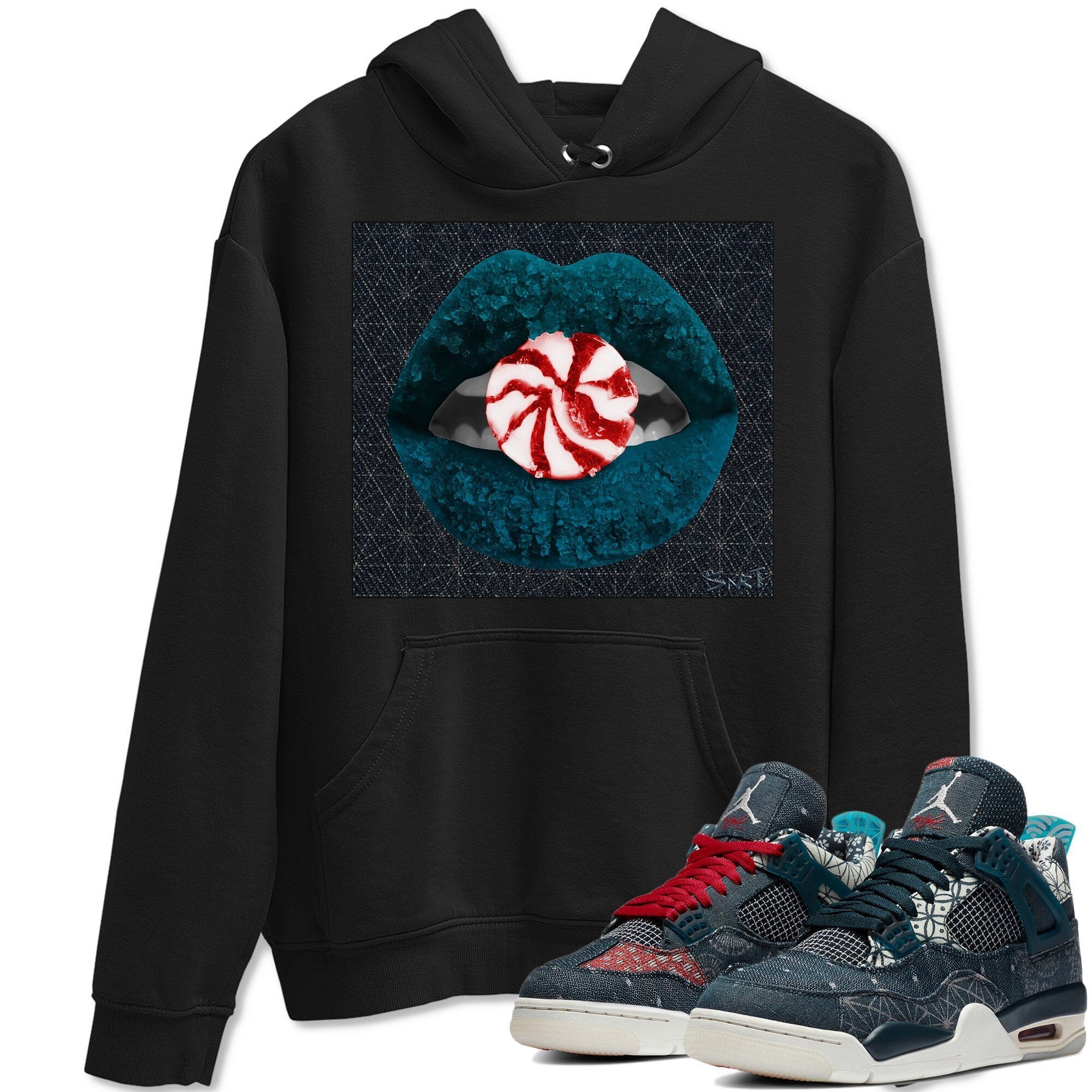 Lips Candy Unisex Tops - Air Jordan 4 Deep Ocean