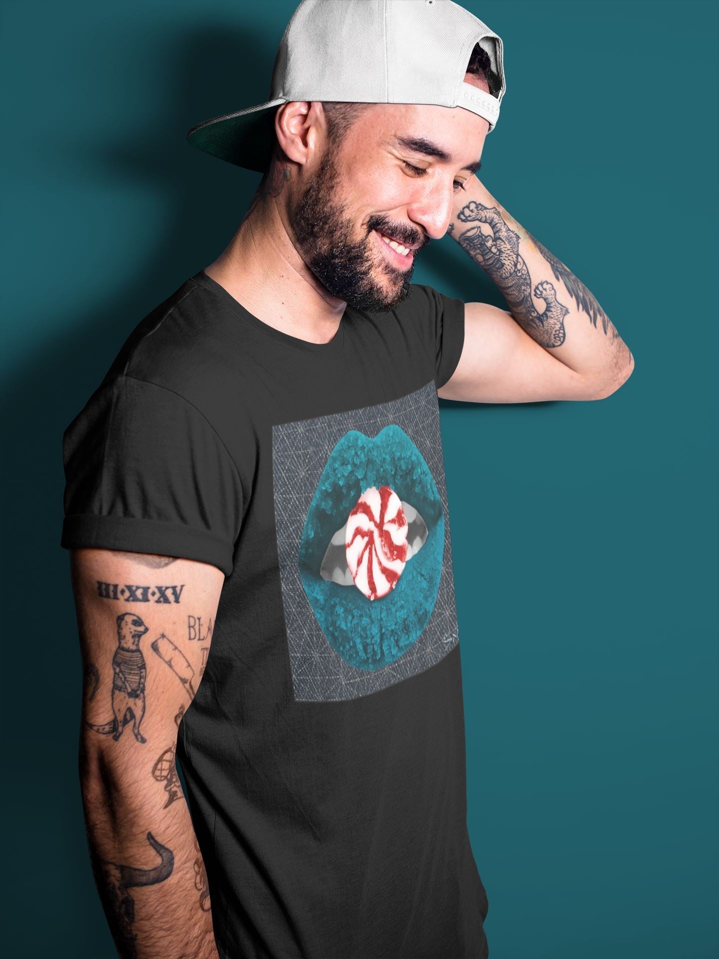 Lips Candy Unisex Tops - Air Jordan 4 Deep Ocean