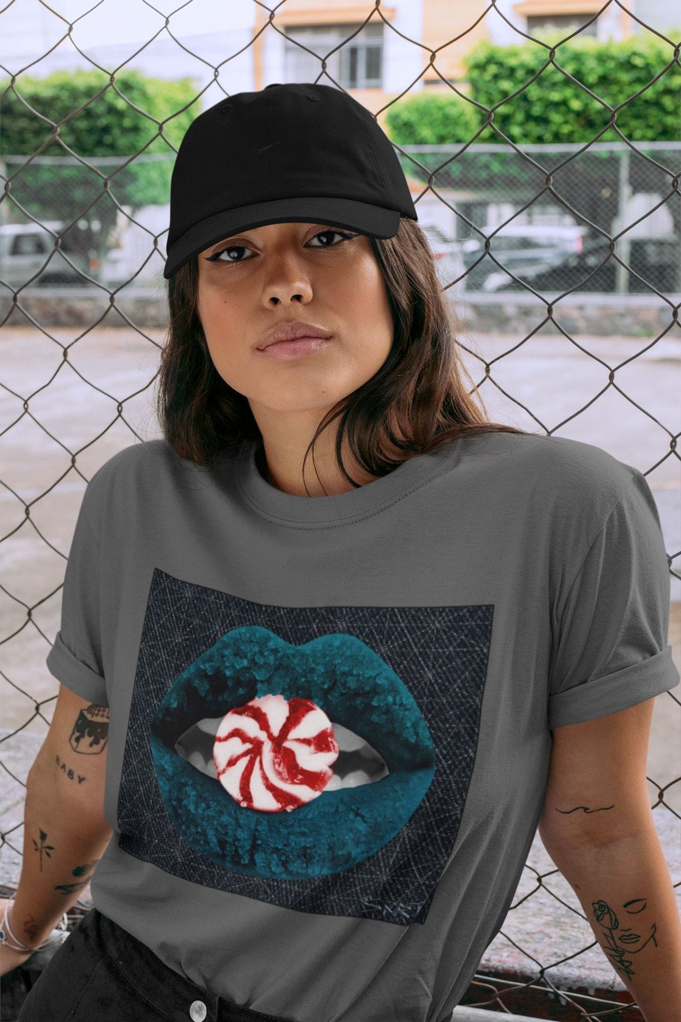 Lips Candy Unisex Tops - Air Jordan 4 Deep Ocean