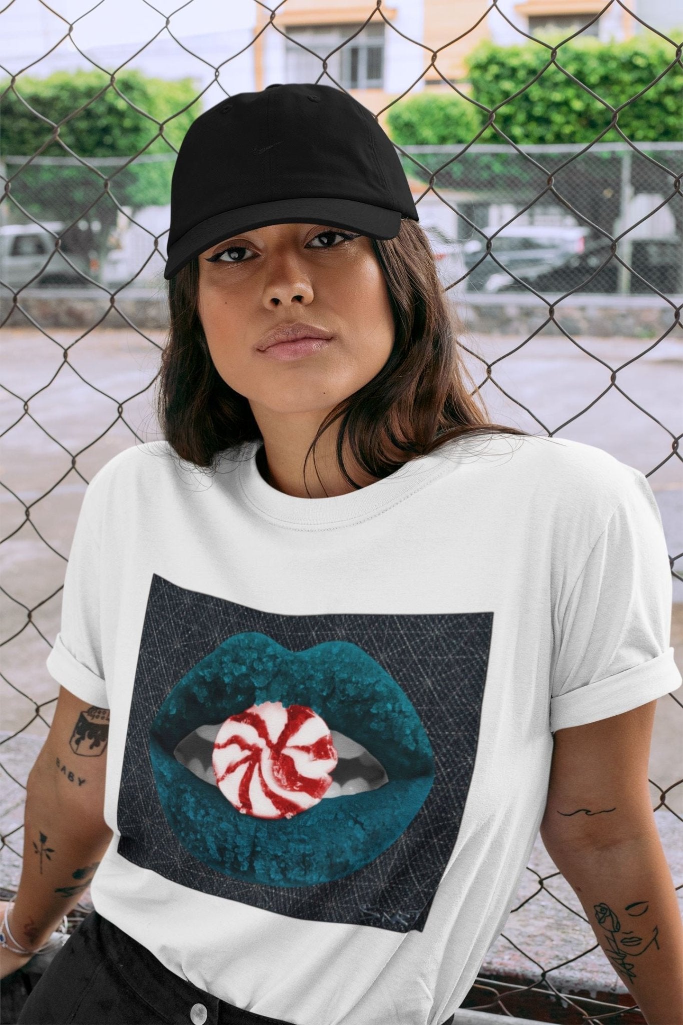 Lips Candy Unisex Tops - Air Jordan 4 Deep Ocean