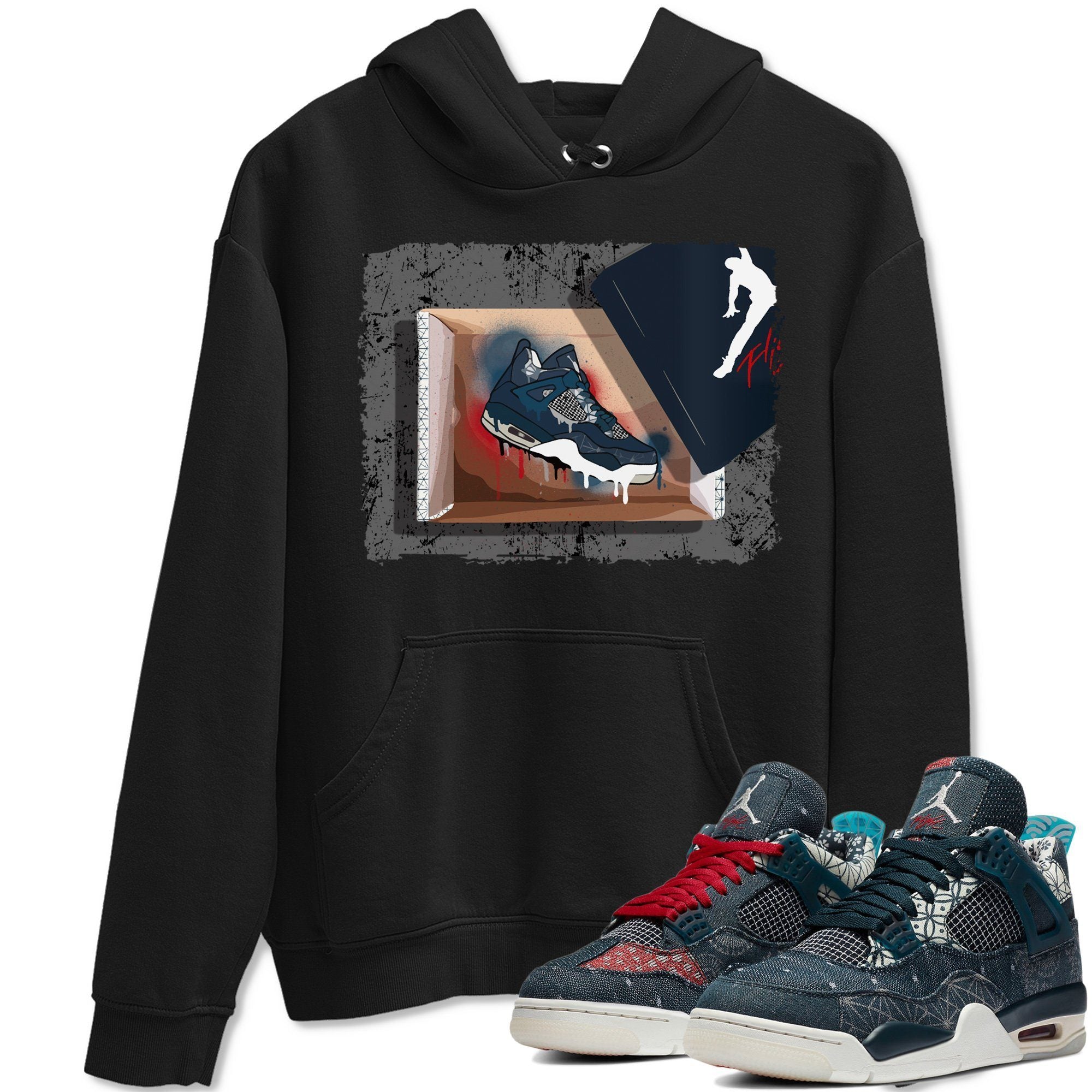 New Kicks Unisex Tops - Air Jordan 4 Deep Ocean