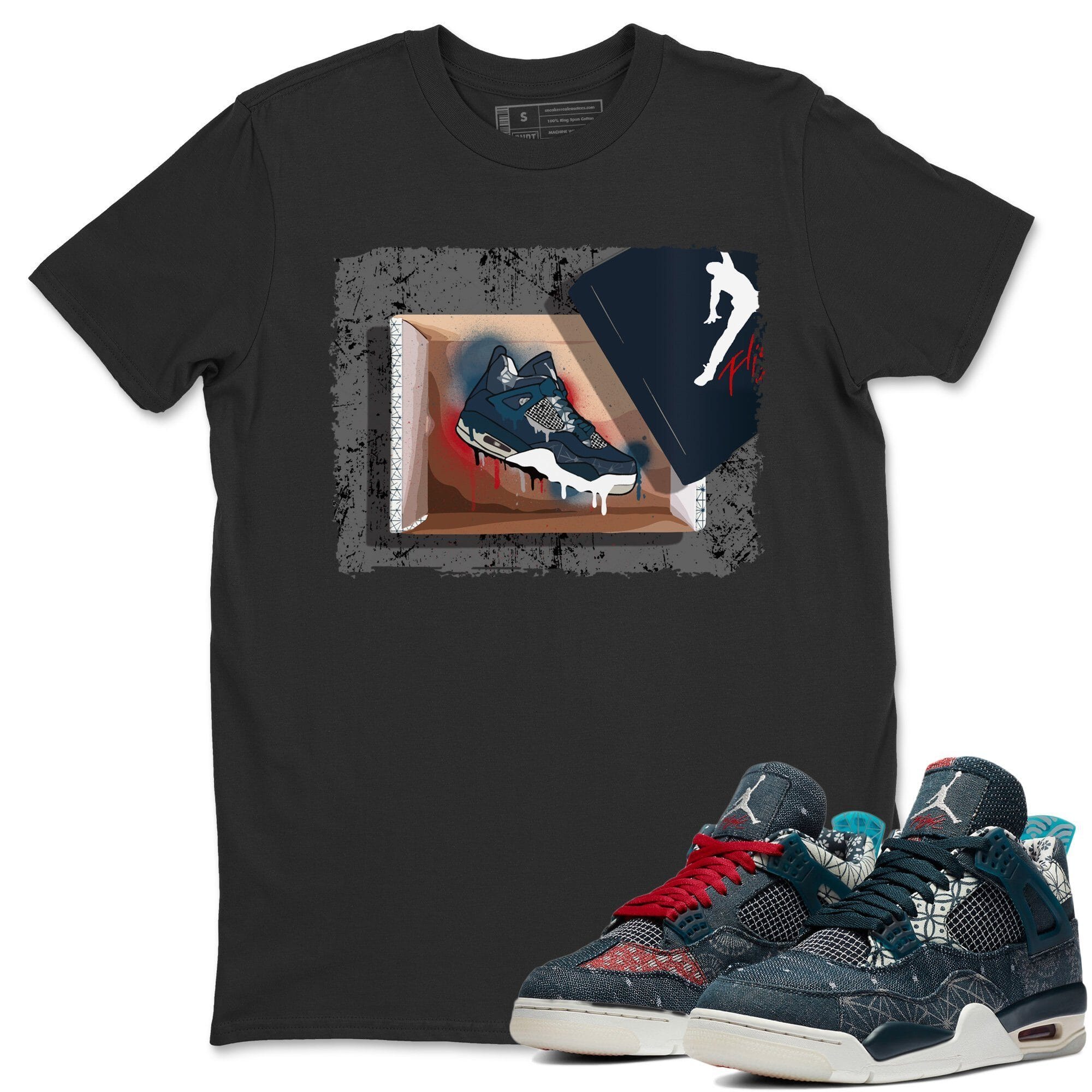 New Kicks Unisex Tops - Air Jordan 4 Deep Ocean