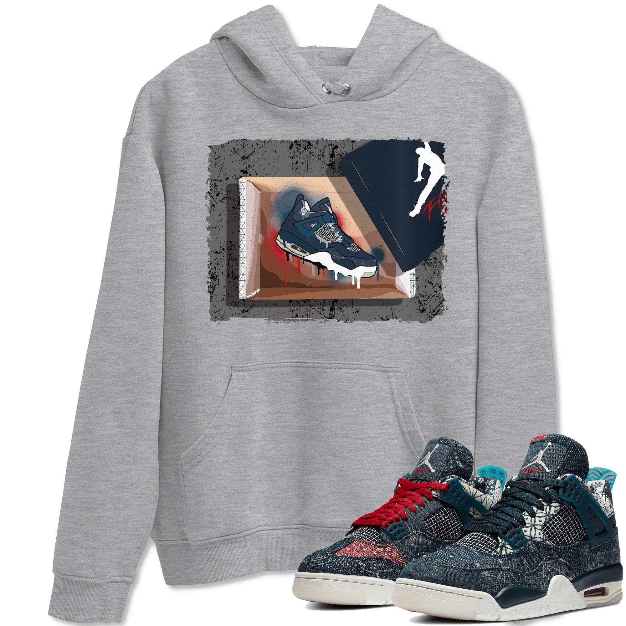 New Kicks Unisex Tops - Air Jordan 4 Deep Ocean