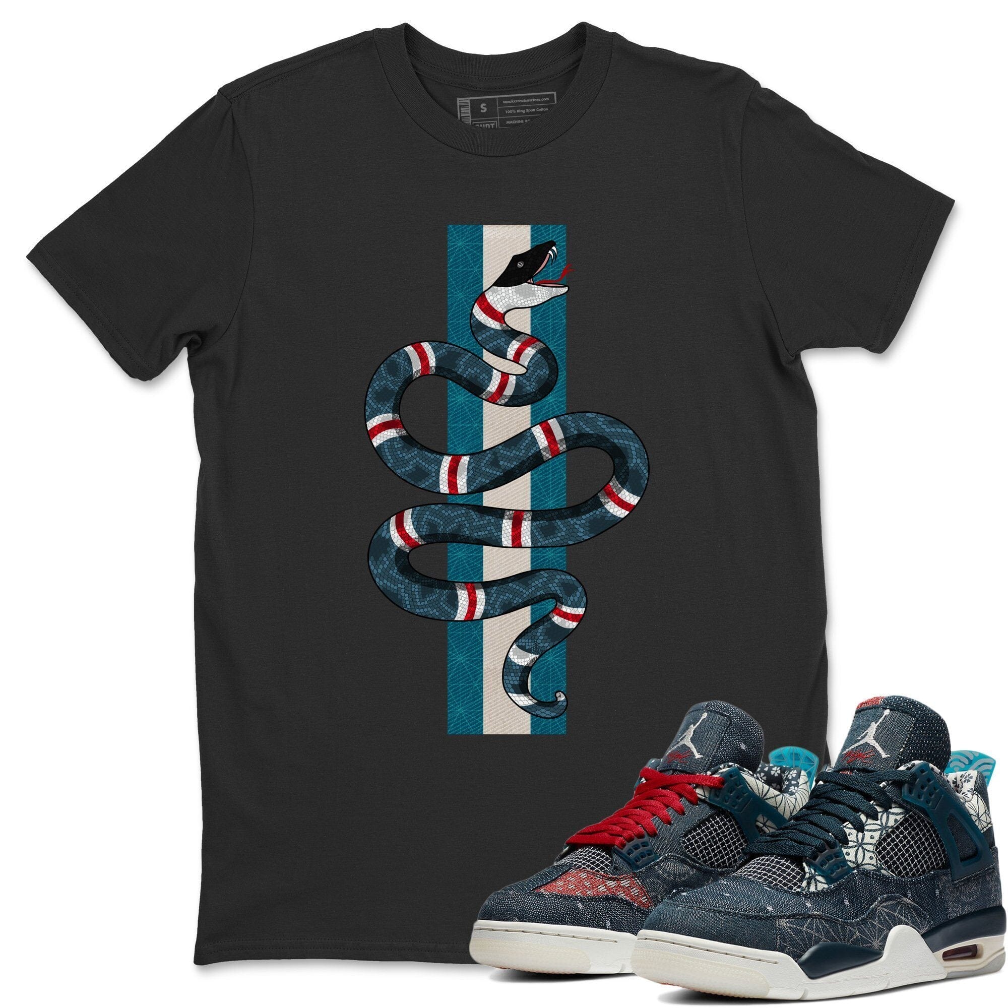 Snake Unisex Tops - Air Jordan 4 Deep Ocean