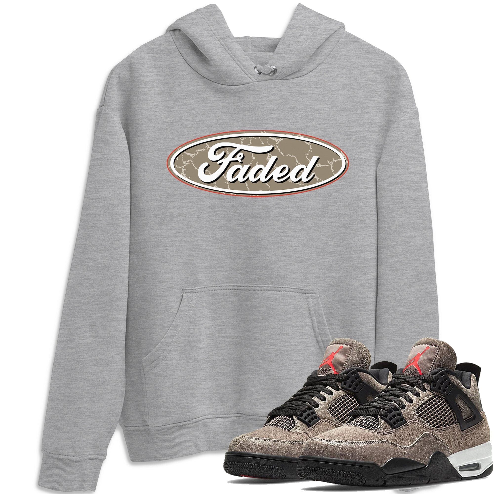 Faded Unisex Tops - Air Jordan 4 Taupe Haze