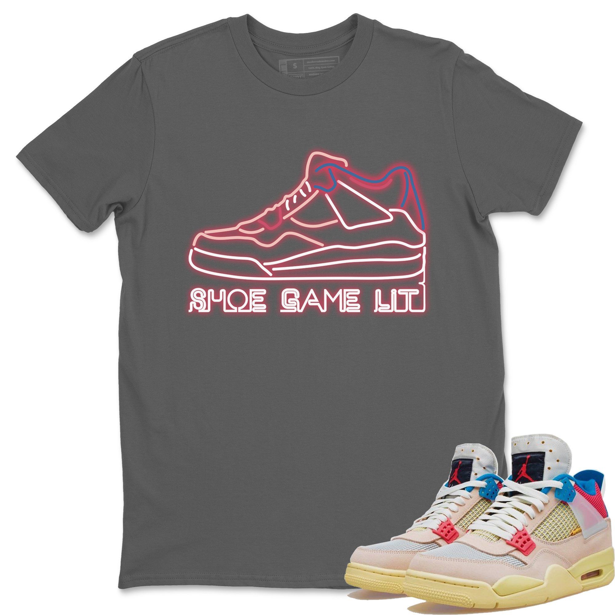 Shoe Game Lit Unisex Tops - Air Jordan 4 Union Guava Ice