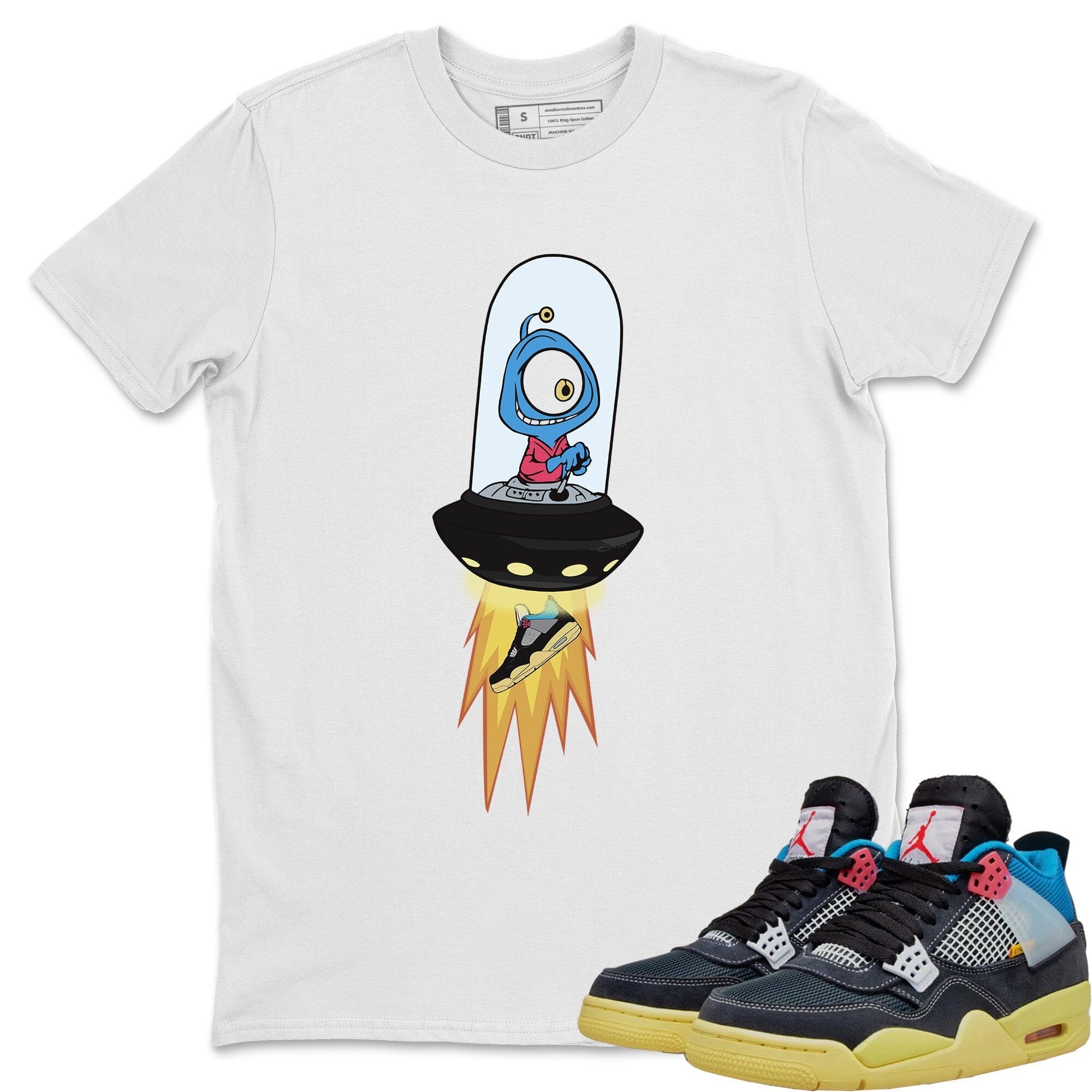 Alien Unisex Tops - Air Jordan 4 Union Off Noir