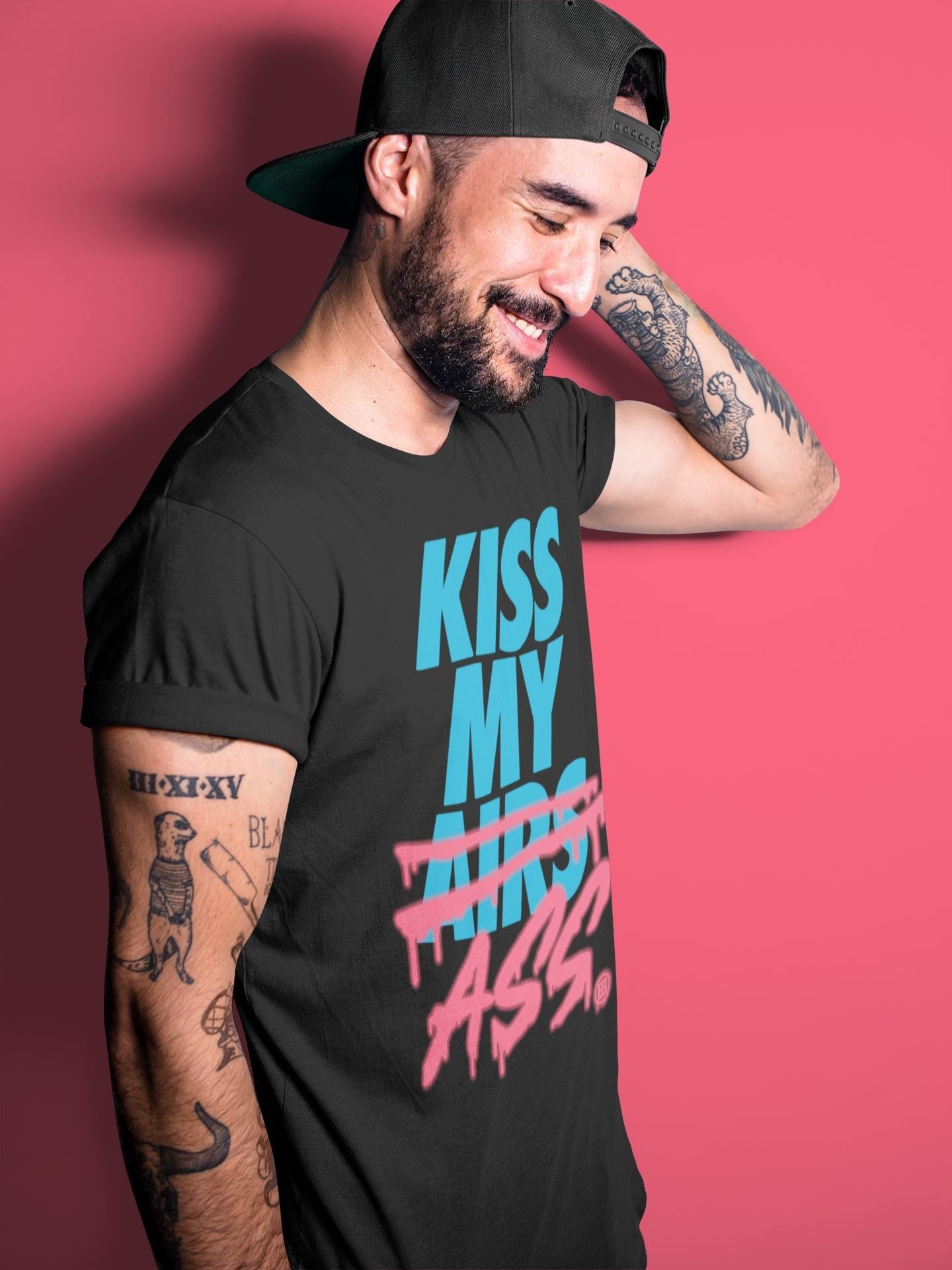 Kiss My Ass Unisex Tops - Air Jordan 4 Union Off Noir