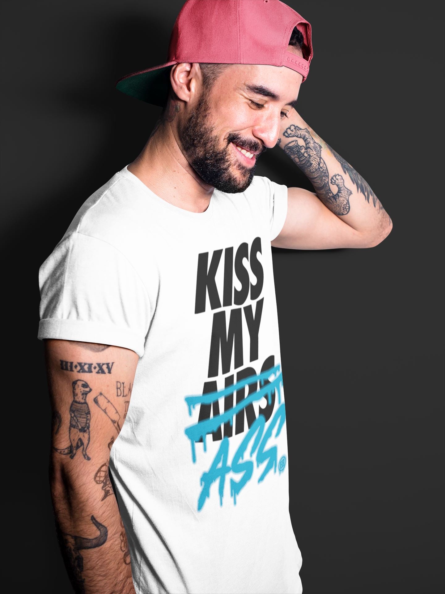 Kiss My Ass Unisex Tops - Air Jordan 4 Union Off Noir