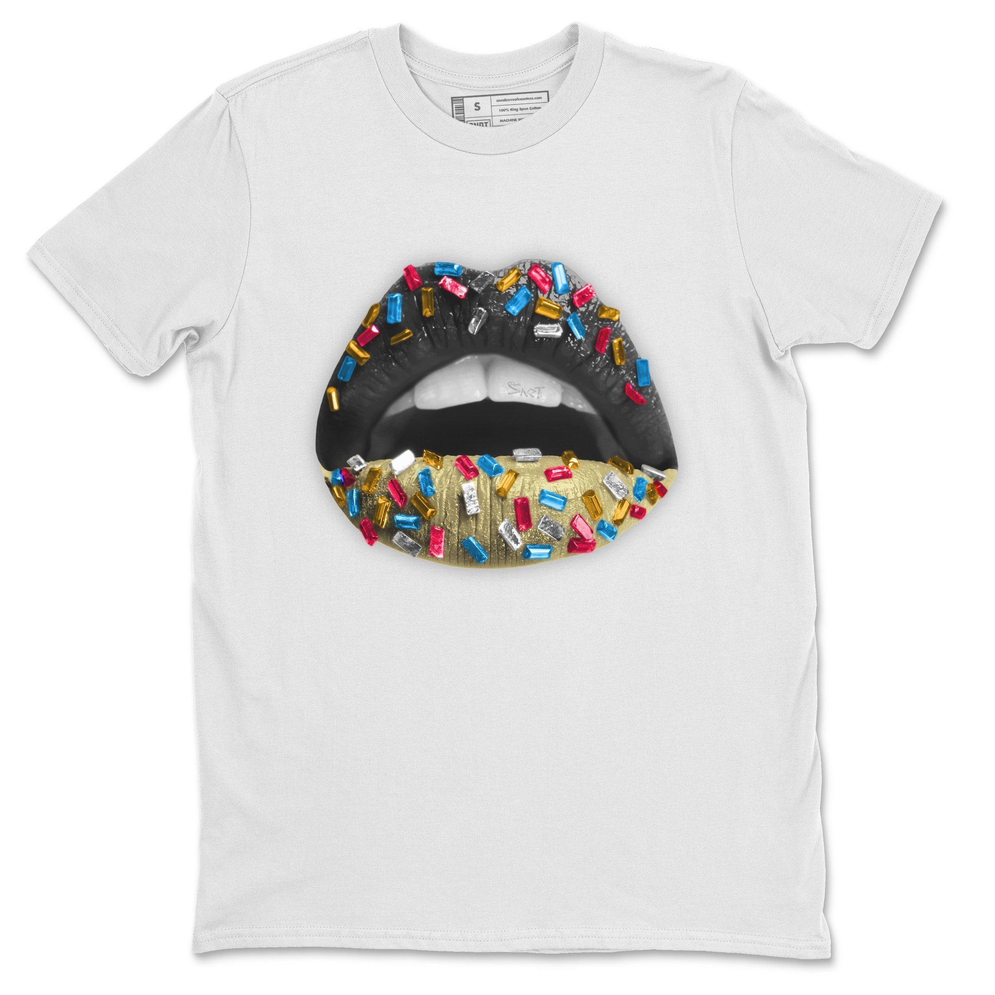 Lips Jewel Unisex Tops - Air Jordan 4 Union Off Noir