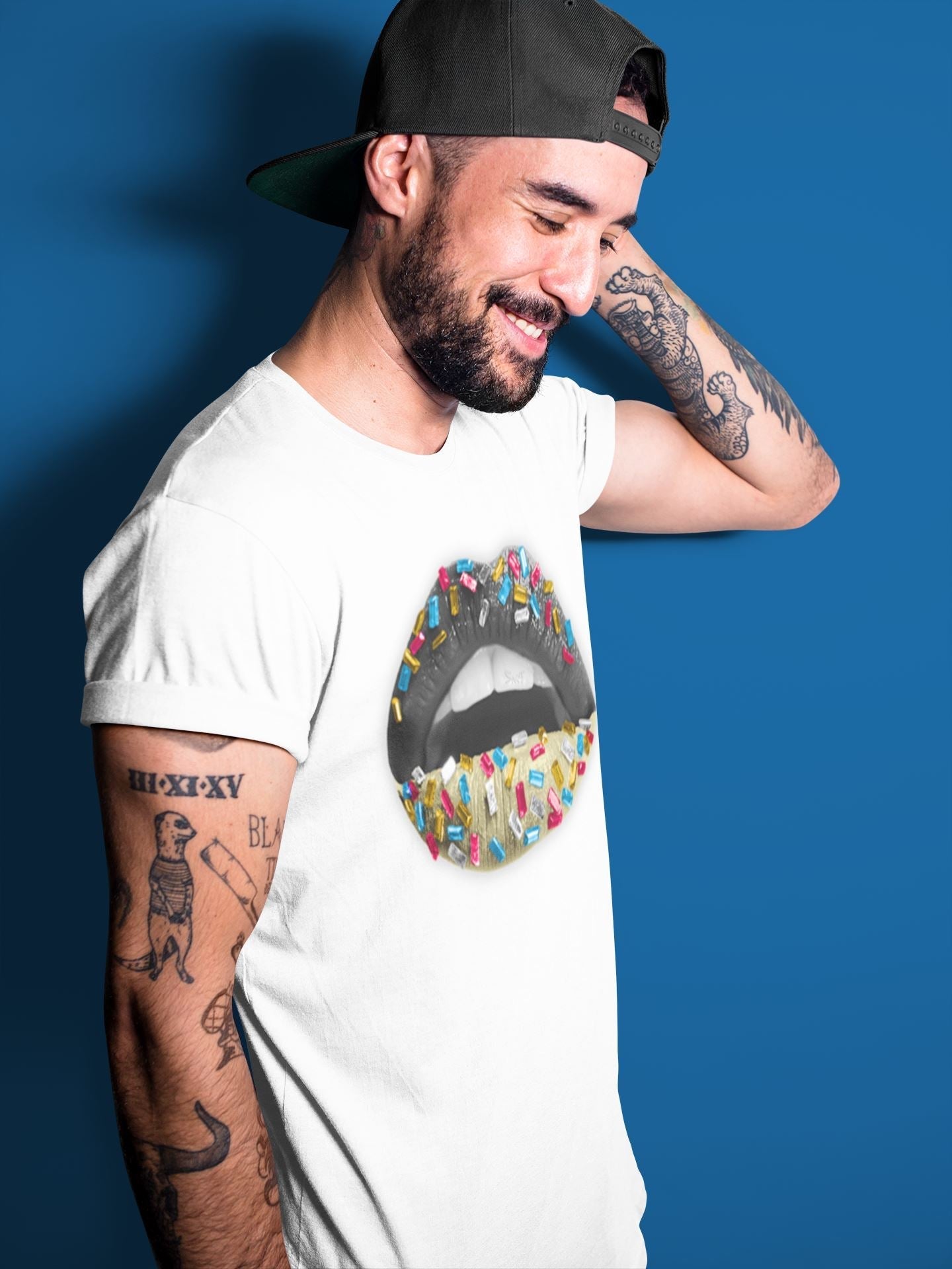 Lips Jewel Unisex Tops - Air Jordan 4 Union Off Noir