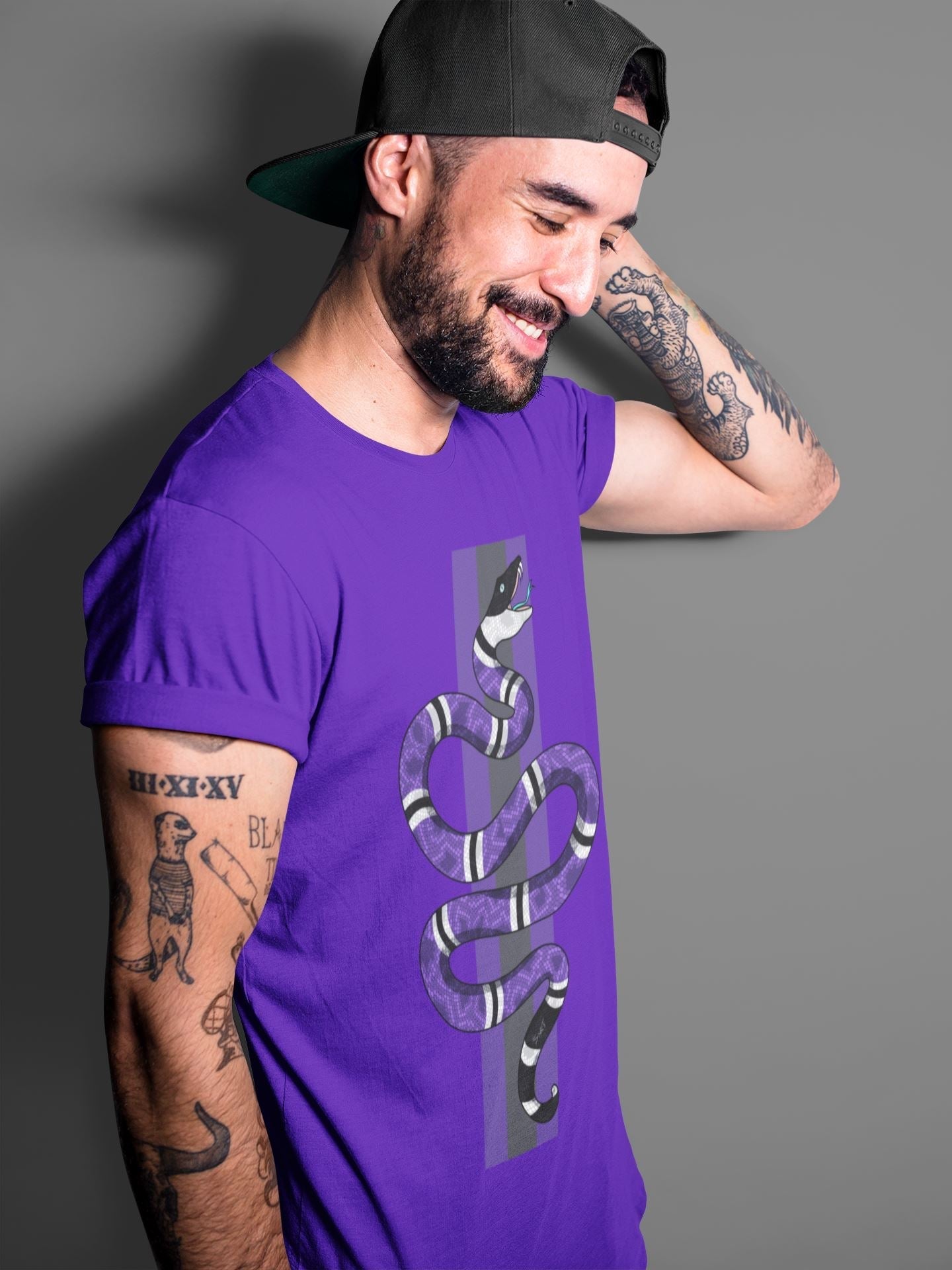 Snake Unisex Tops - Air Jordan 5 Purple Grape