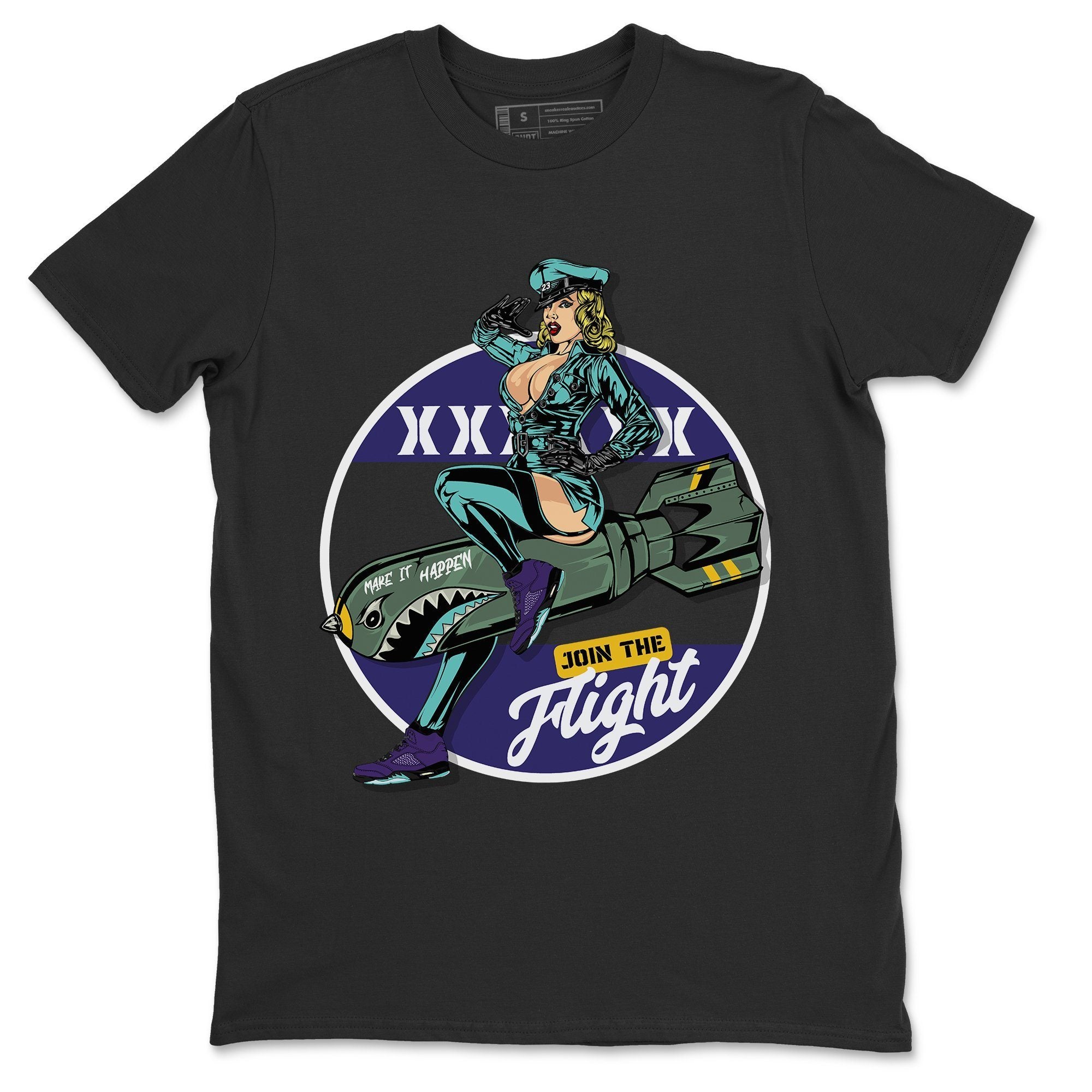 Pin Up Girl Unisex Tops - Air Jordan 5 Purple Grape