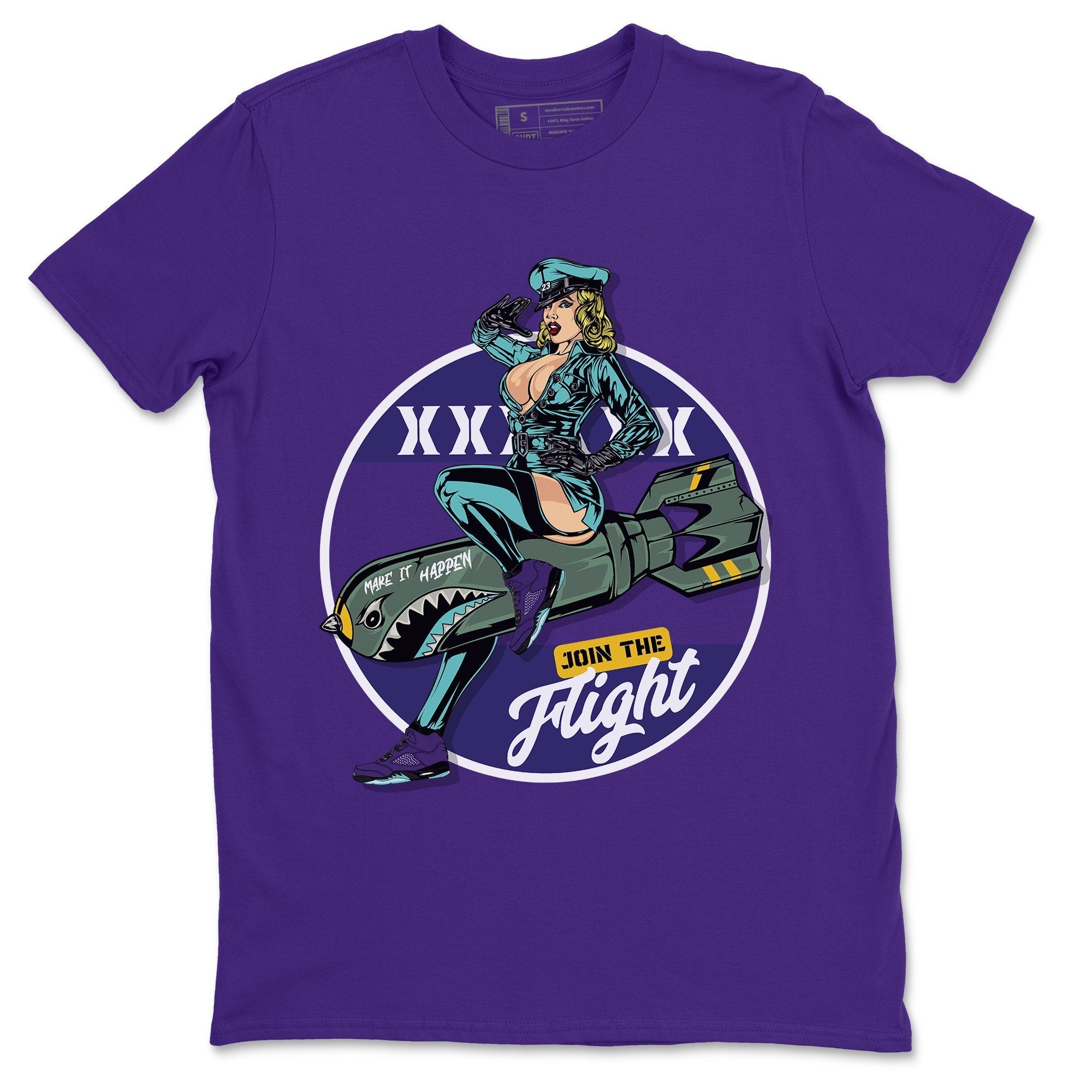 Pin Up Girl Unisex Tops - Air Jordan 5 Purple Grape