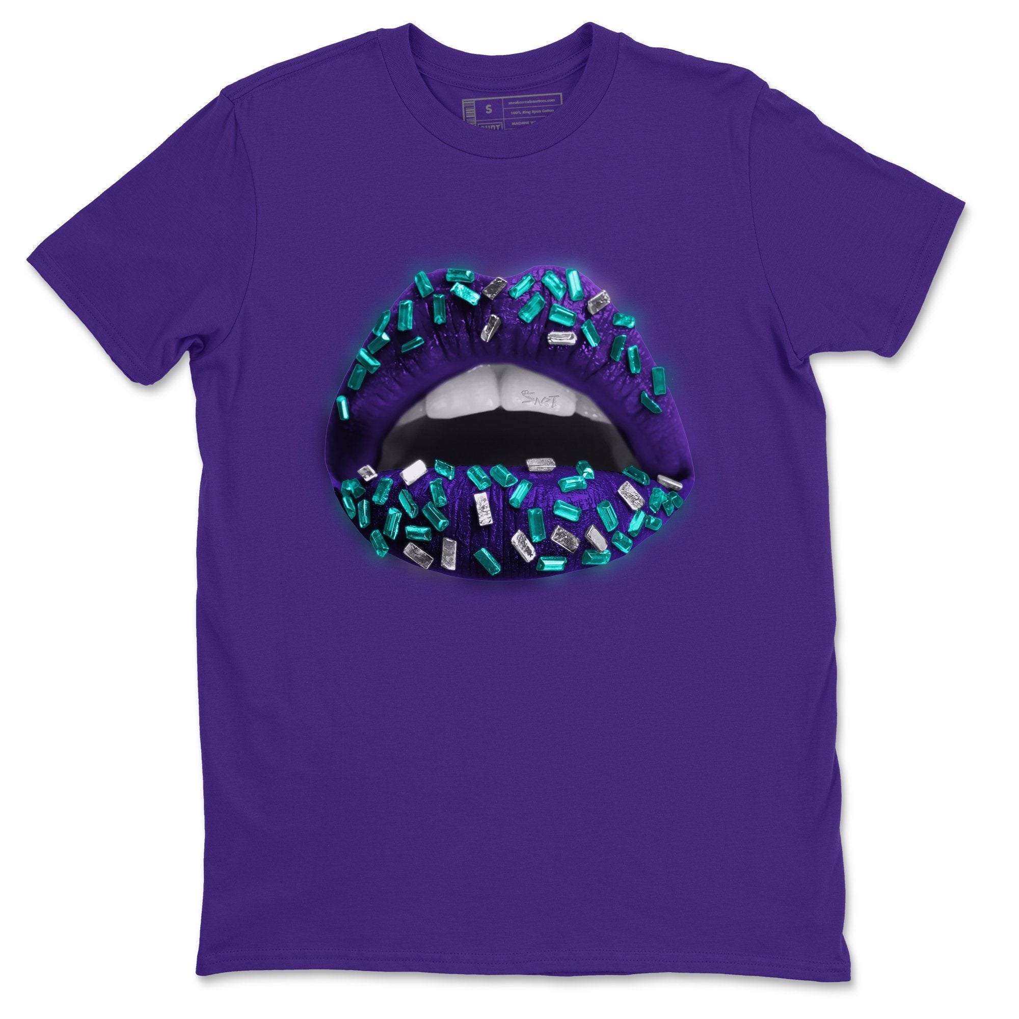 Lips Jewel Unisex Tops - Air Jordan 5 Purple Grape