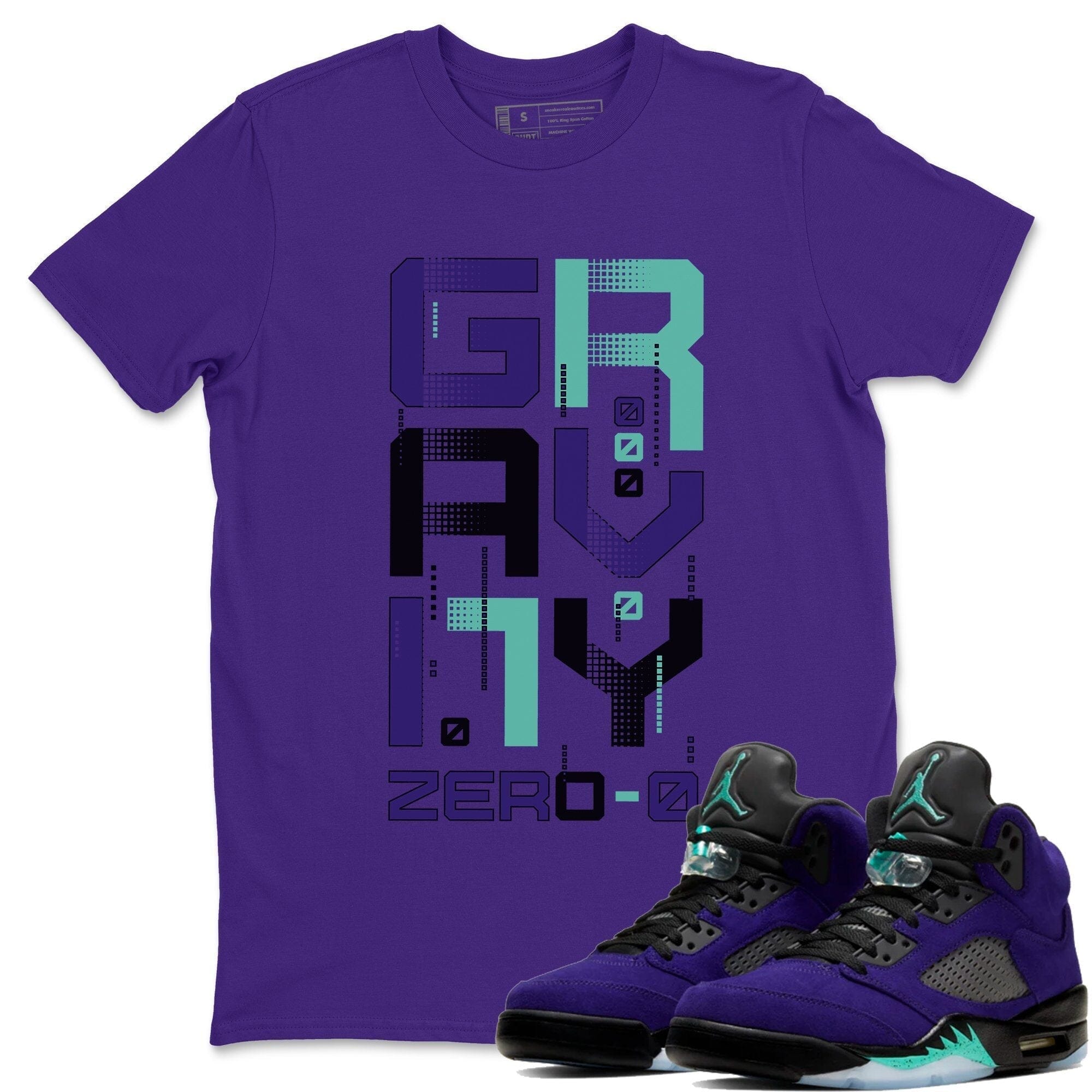 Zero Gravity Unisex Tops - Air Jordan 5 Purple Grape