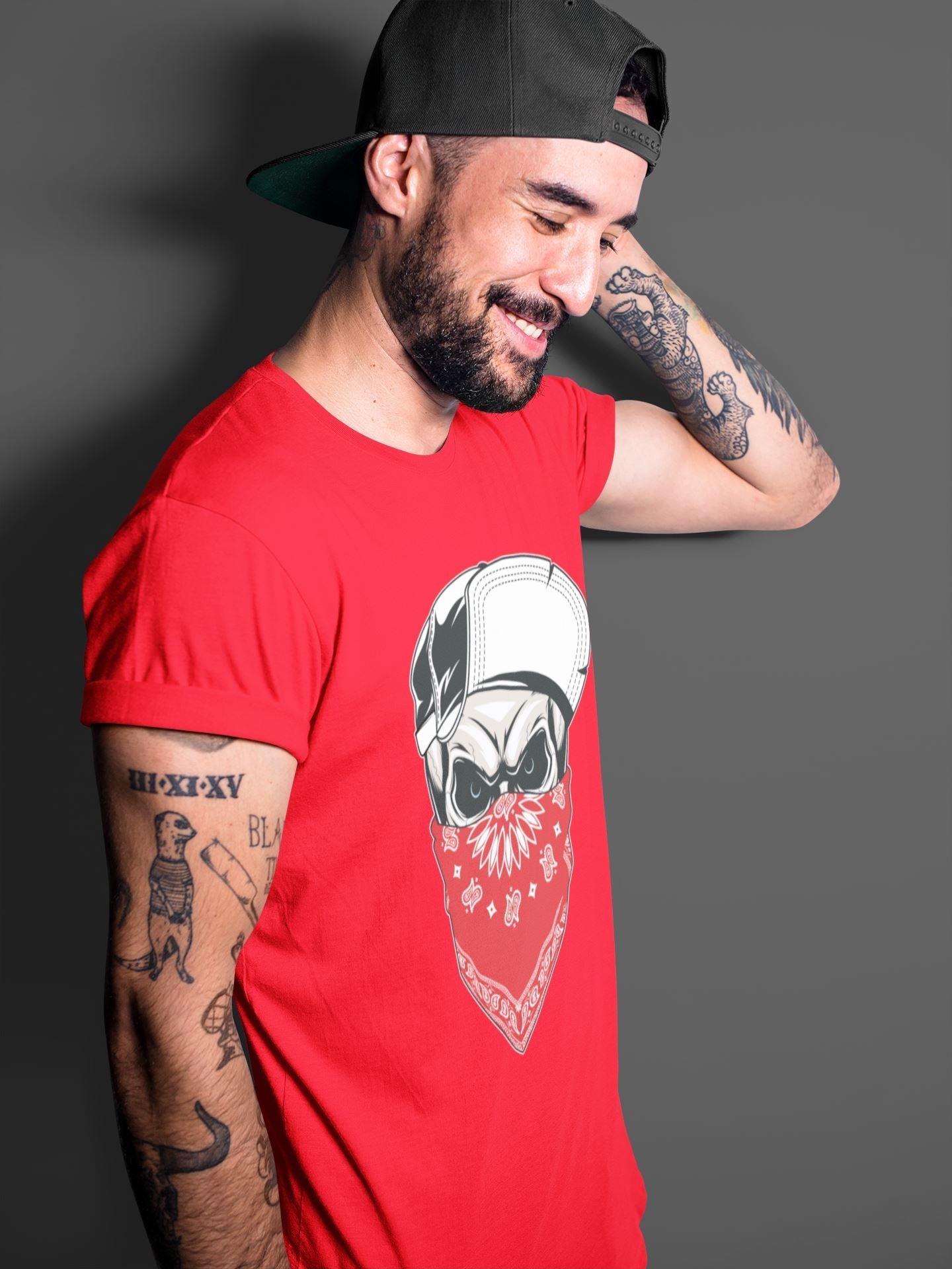 Skull Hat Unisex Tops - Air Jordan 5 Fire Red