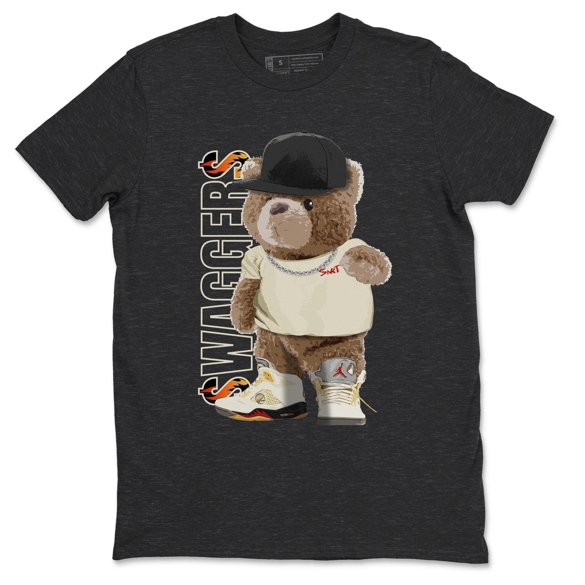 Bear Swaggers Unisex Tops - Air Jordan 5 OFF-WHITE Sail