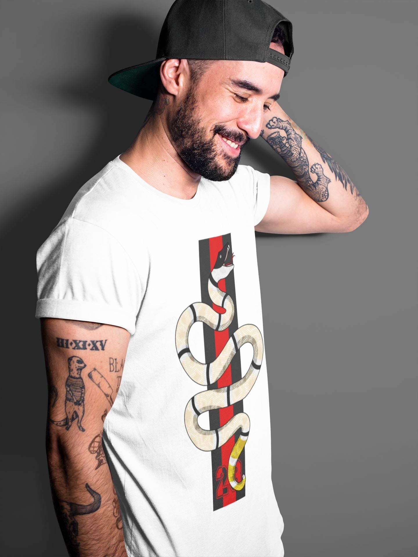 Snake Unisex Tops - Air Jordan 5 OFF-WHITE Sail